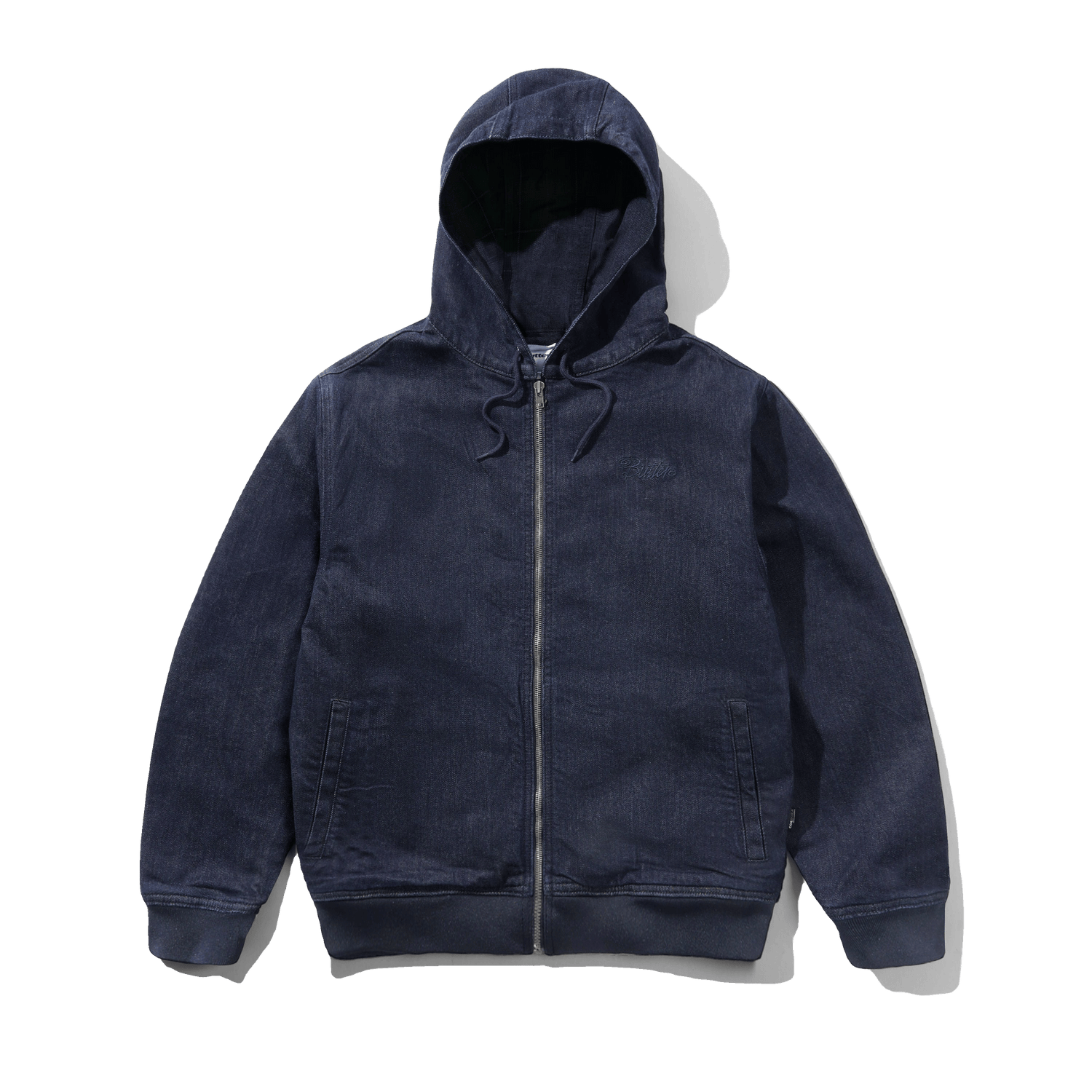 Hooded Work Jacket, Rinsed Indigo