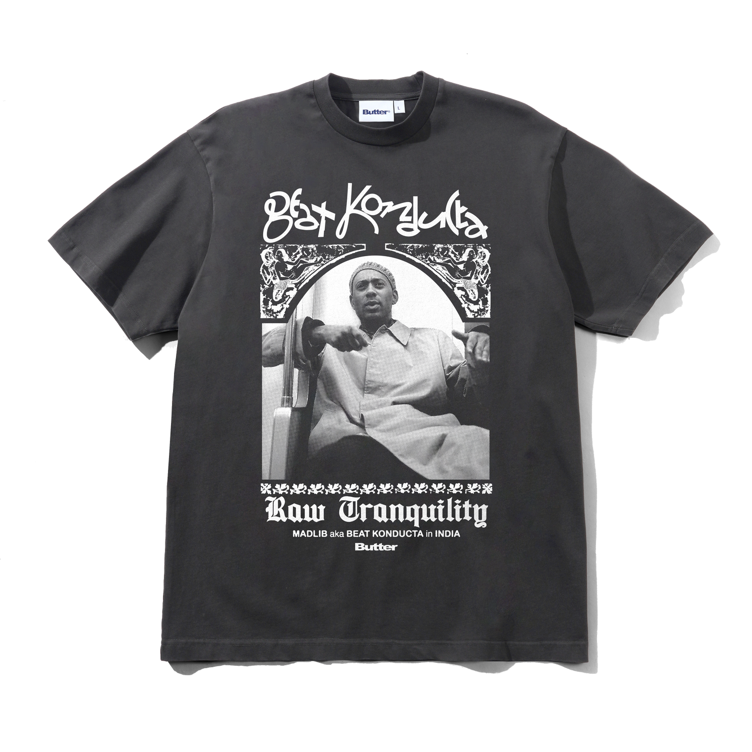 India Tee, Washed Black