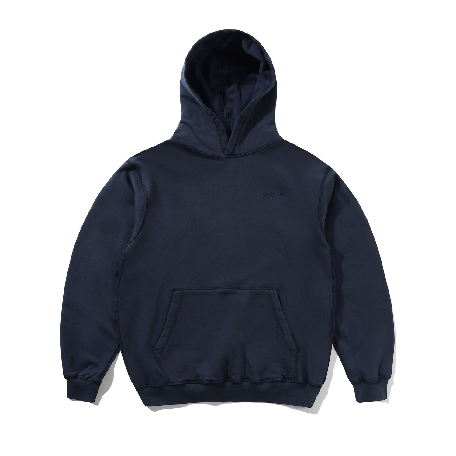 Inside Out Pullover Hood, Washed Navy