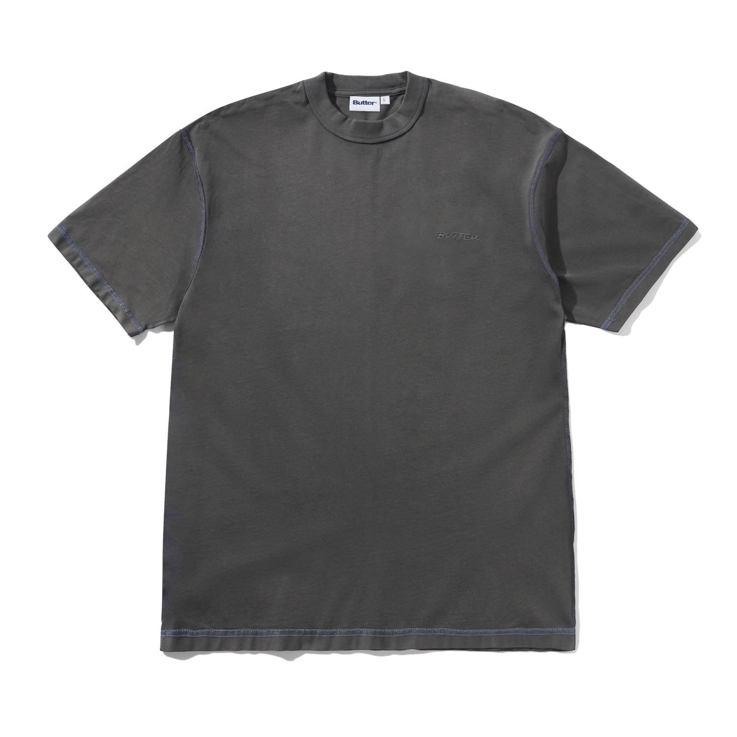 Inside Out Tee, Washed Black