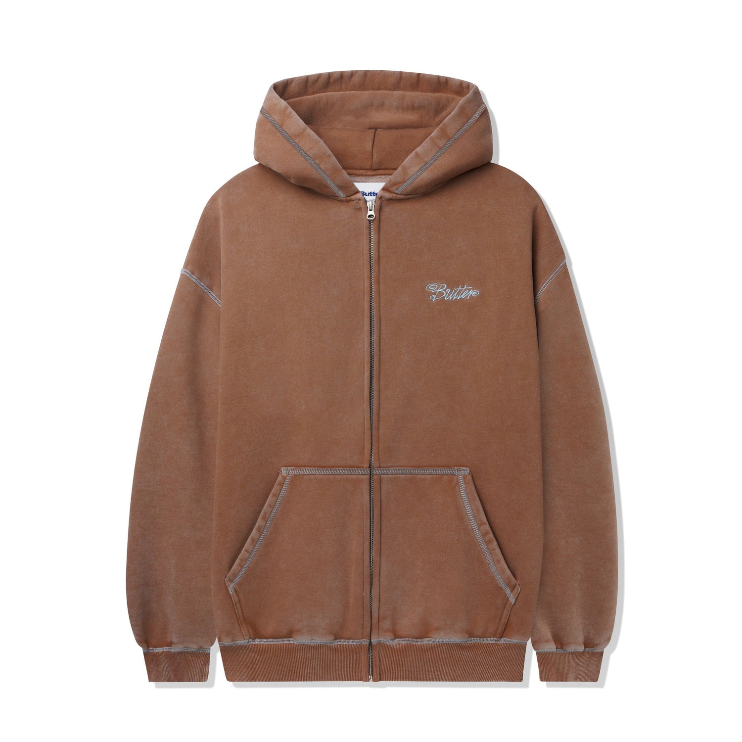 Jive Zip-Thru Hood, Washed Brown