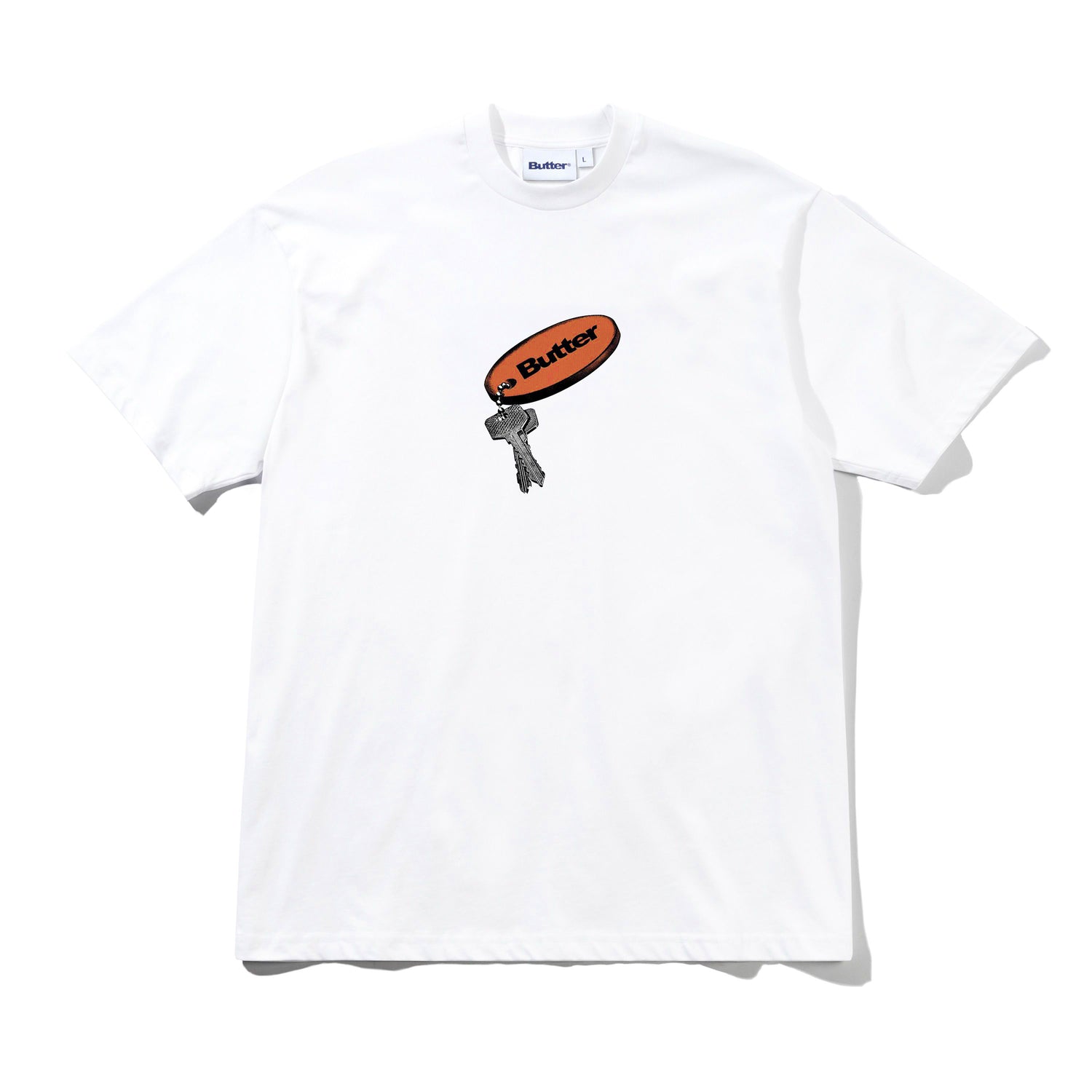 Key Chain Tee, White