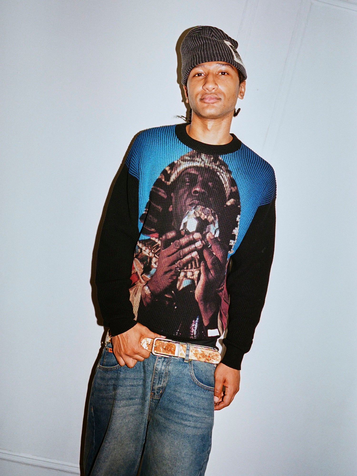 Cosmo Earth Fantasy Skully Beanie, Washed Black