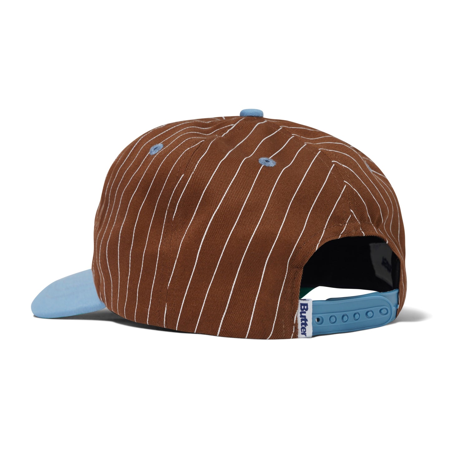 League Baseball Cap, Brown / Sky Blue