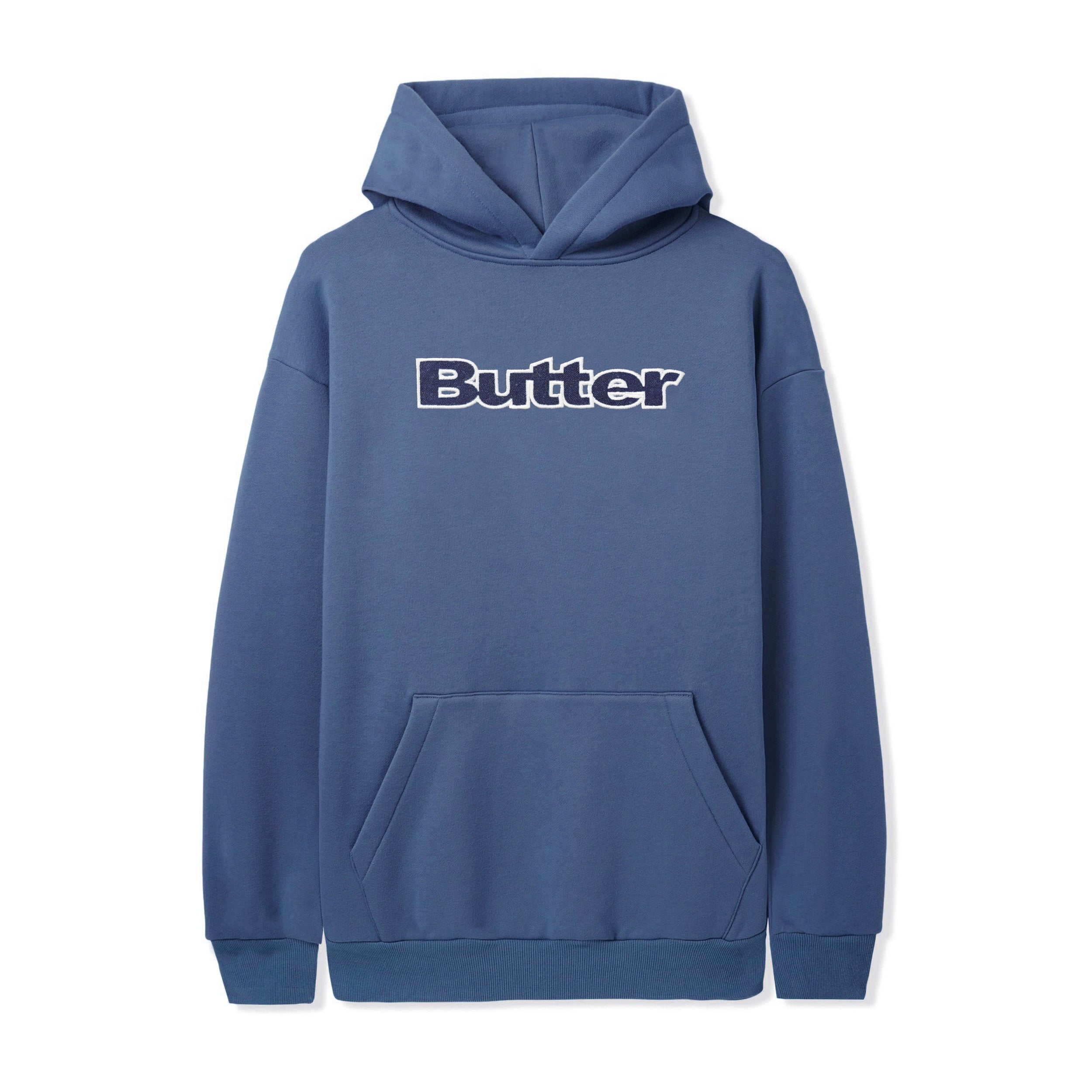 【Butter Goods】Kind Of Blue Pullover Hood フーディ LogoDenimAppliquePulloverHoodD