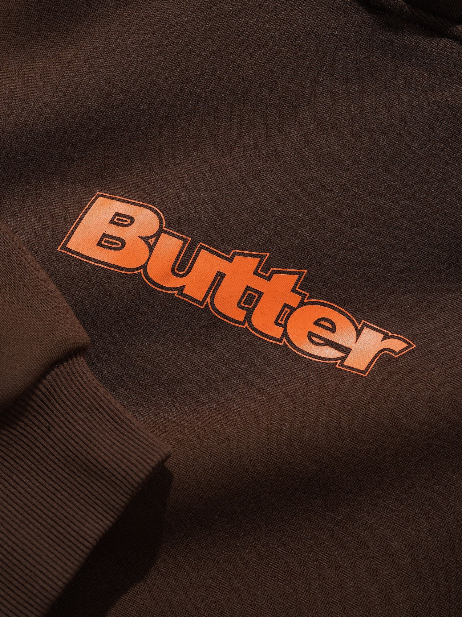 Logo Pullover Hood, Dark Brown