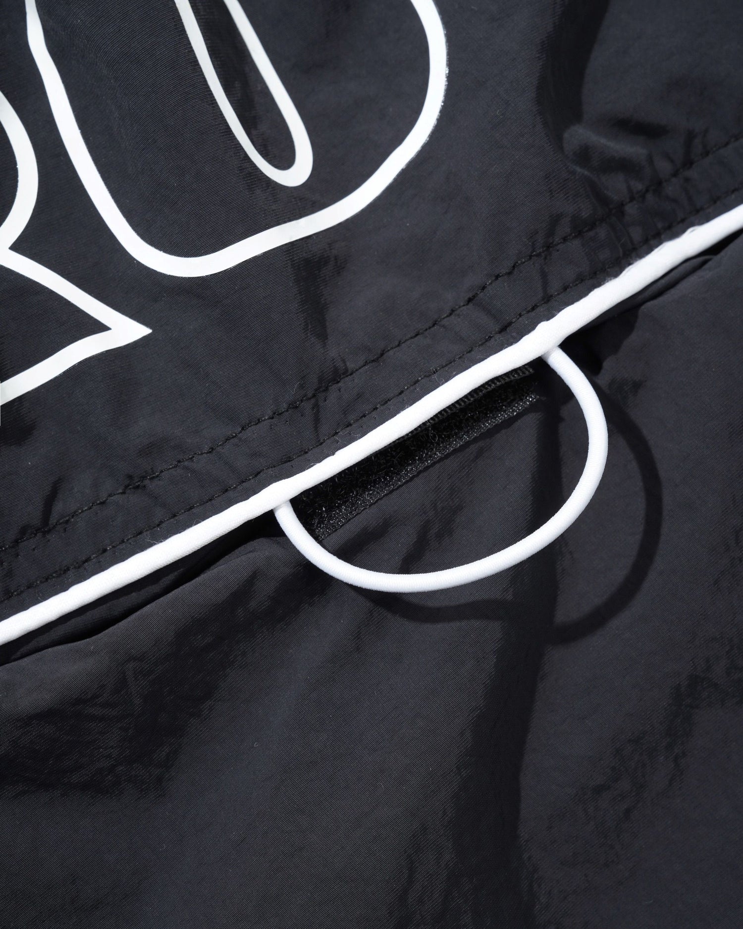 Long Track Shorts, Black