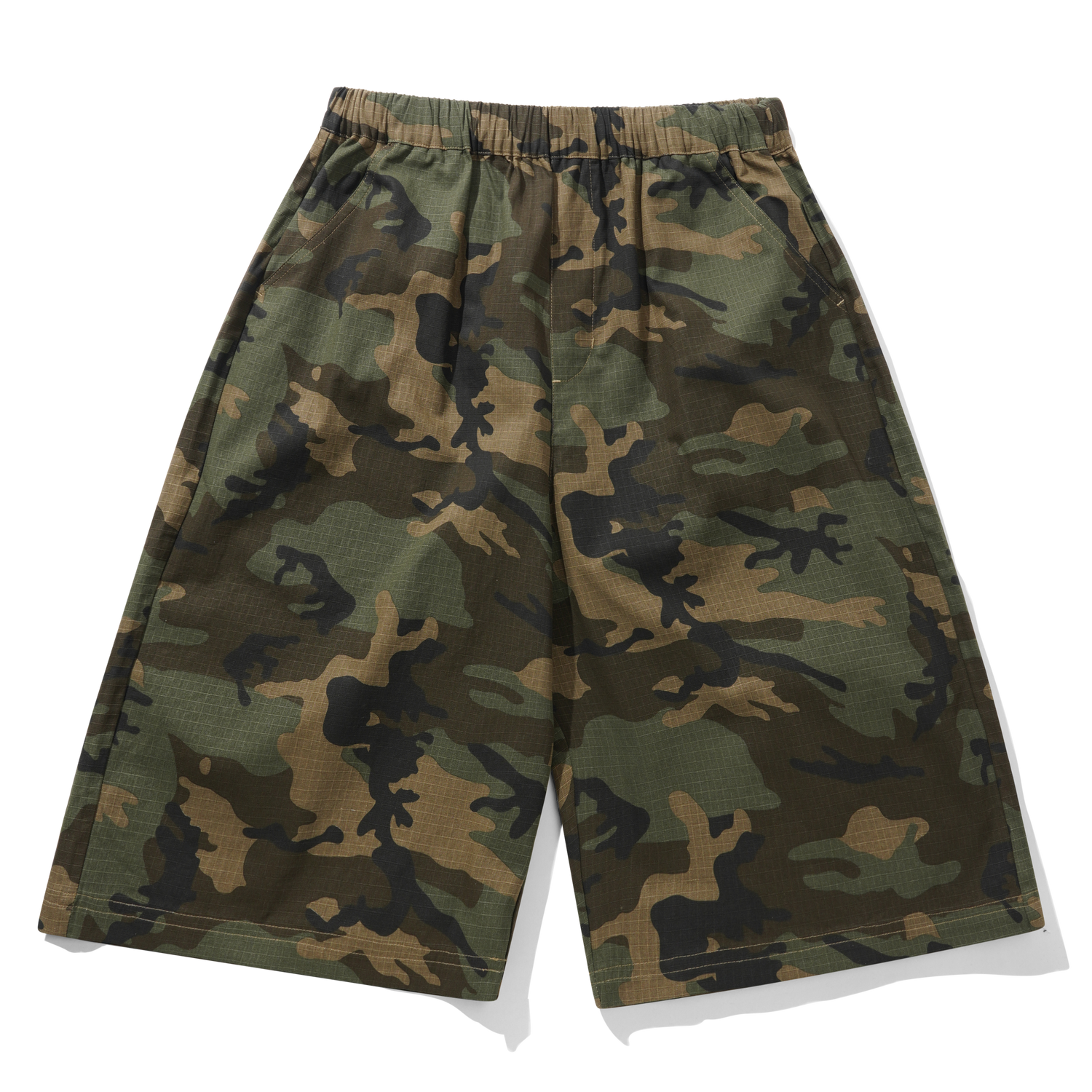 Loose Shorts, Woodland Ripstop Camo