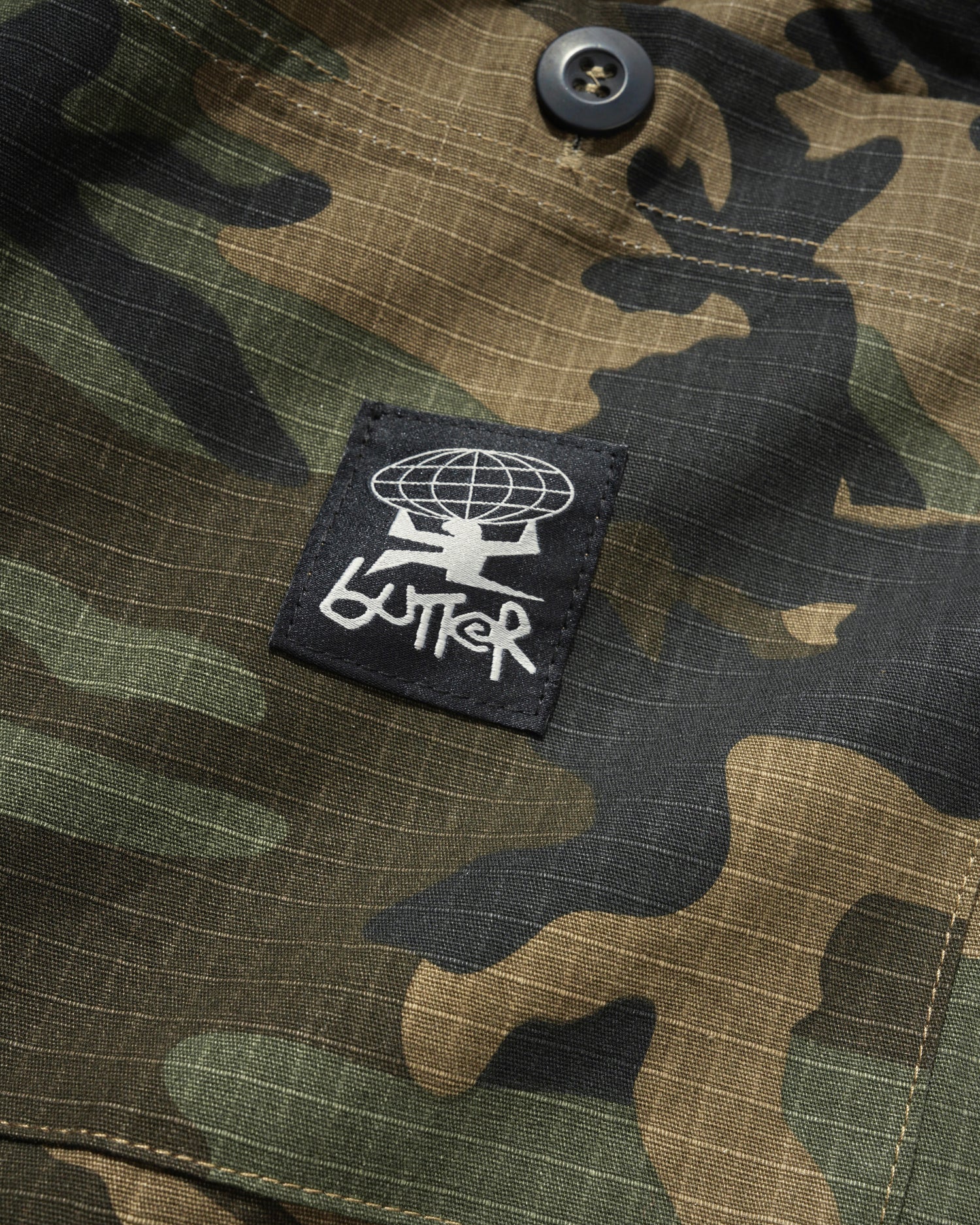 Loose Shorts, Woodland Ripstop Camo