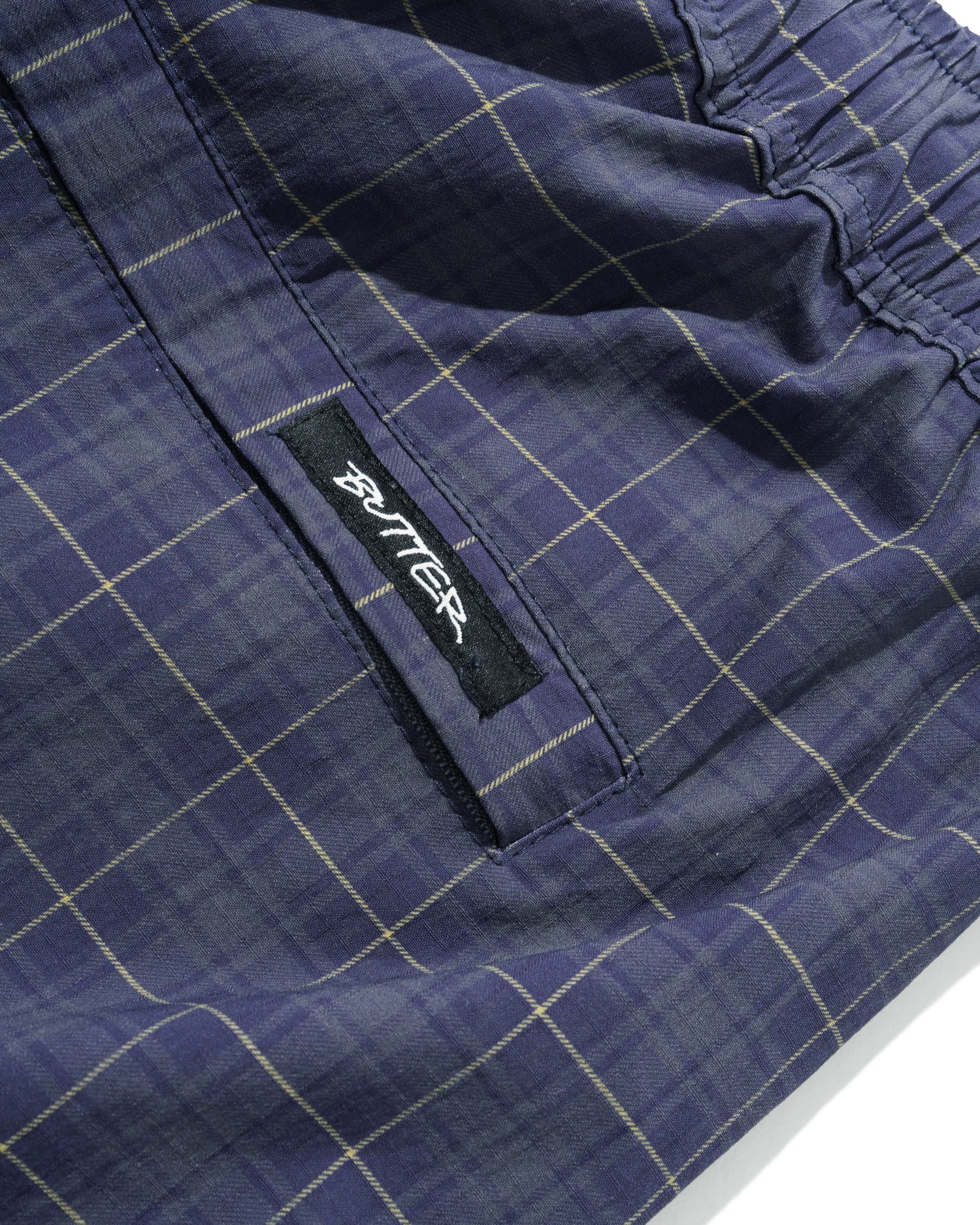 Main Shorts, Navy Plaid