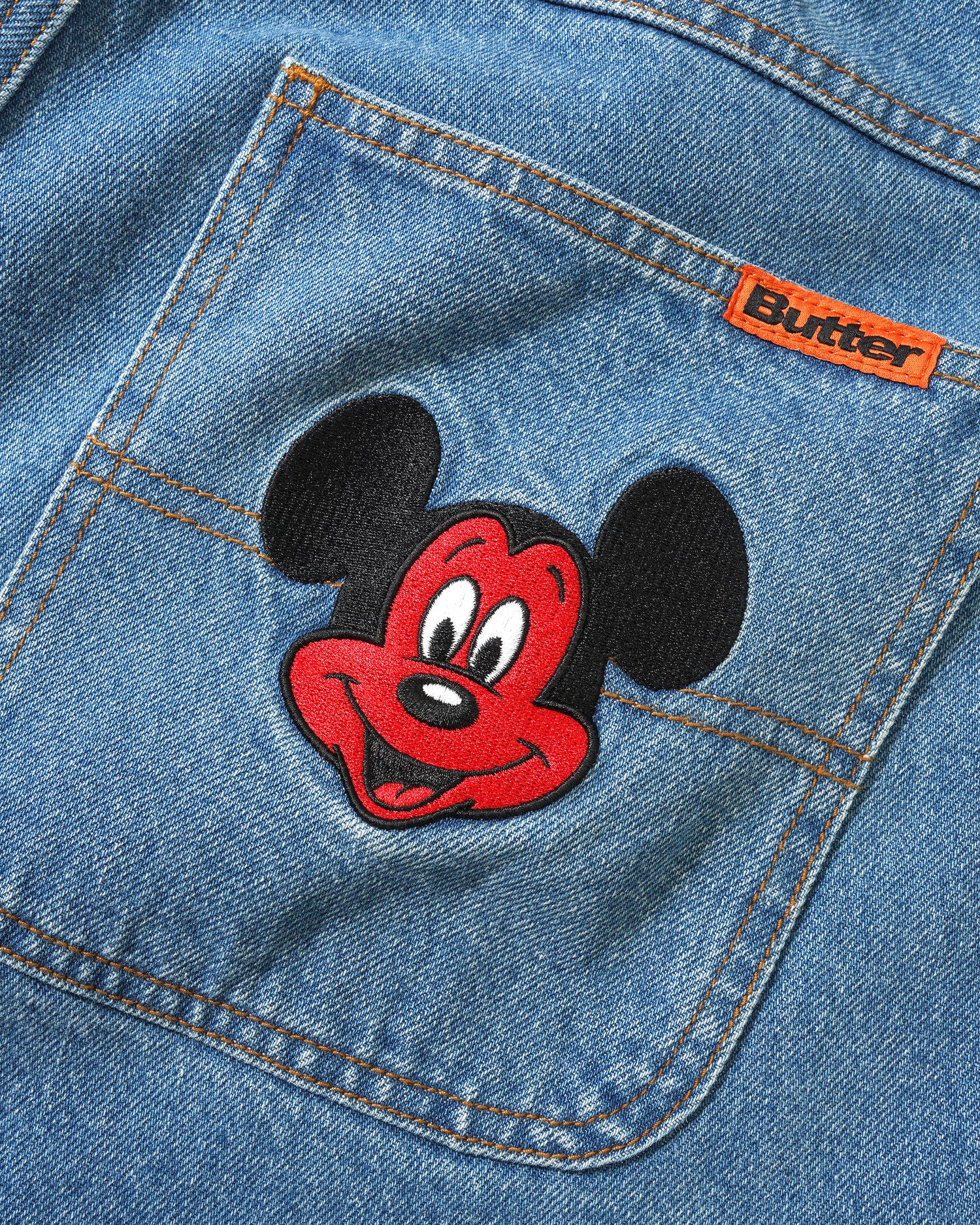 Mickey Denim Jeans, Washed Indigo