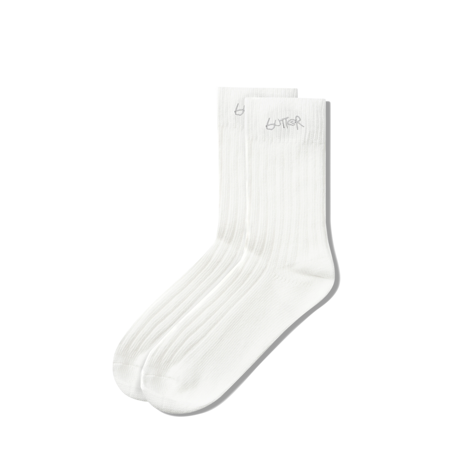 Mid-Cut Socks, White