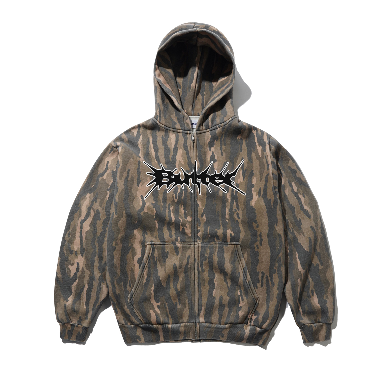 Nail Logo Zip-Thru Hood, Frog Camo