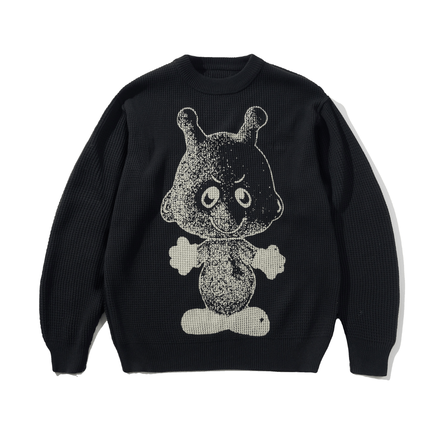 Newcomer Reversible Knit Sweater, Black