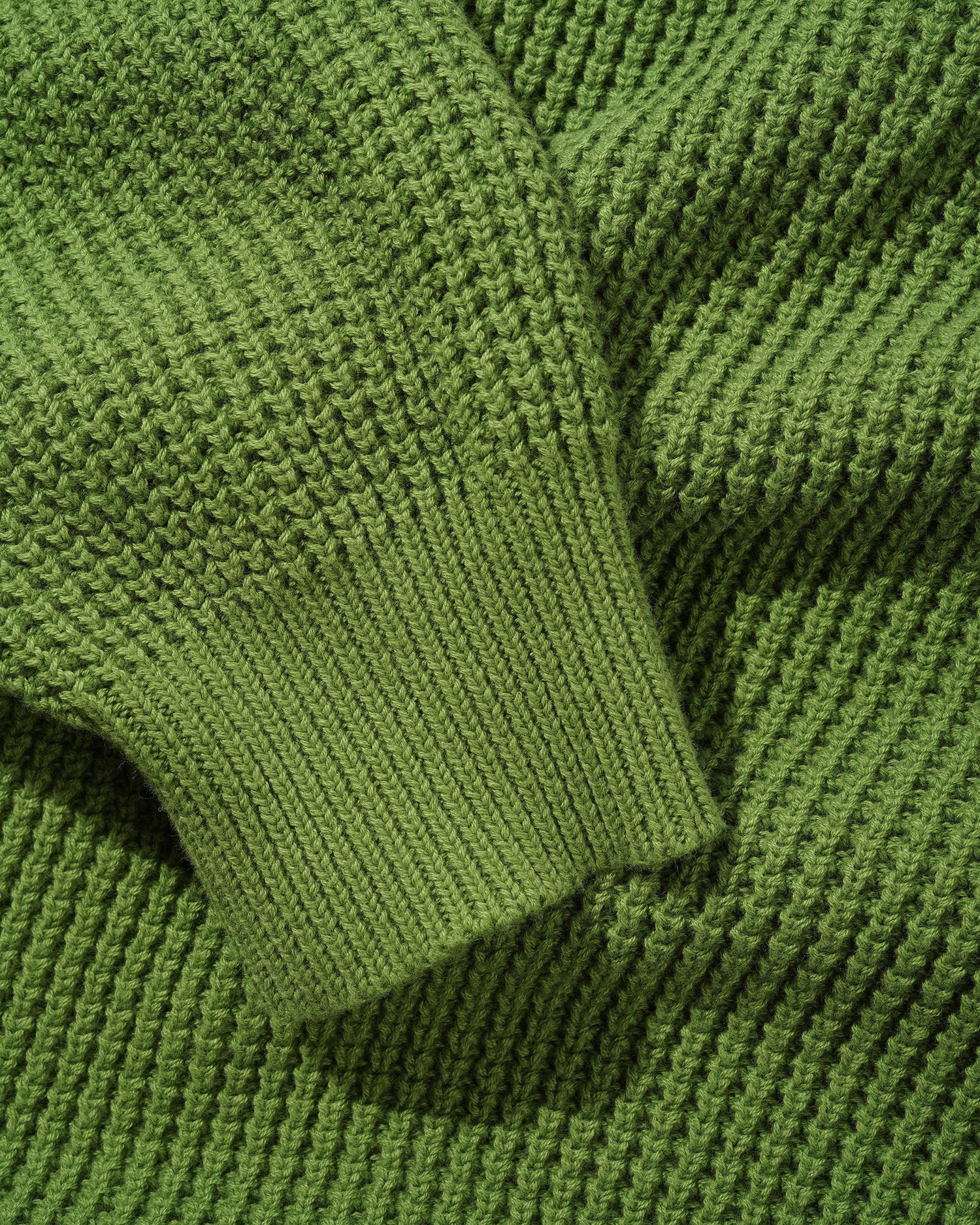 Newcomer Reversible Knit Sweater, Grass