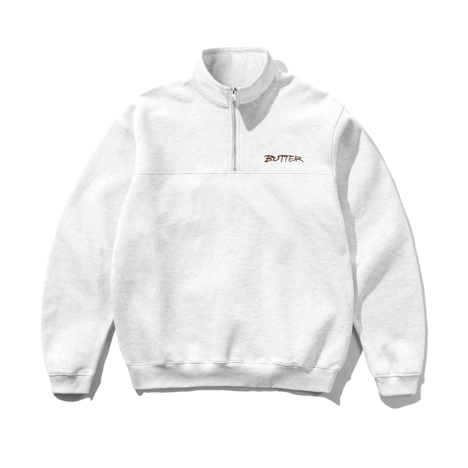 Panel 1/4 Zip Sweater, Ash