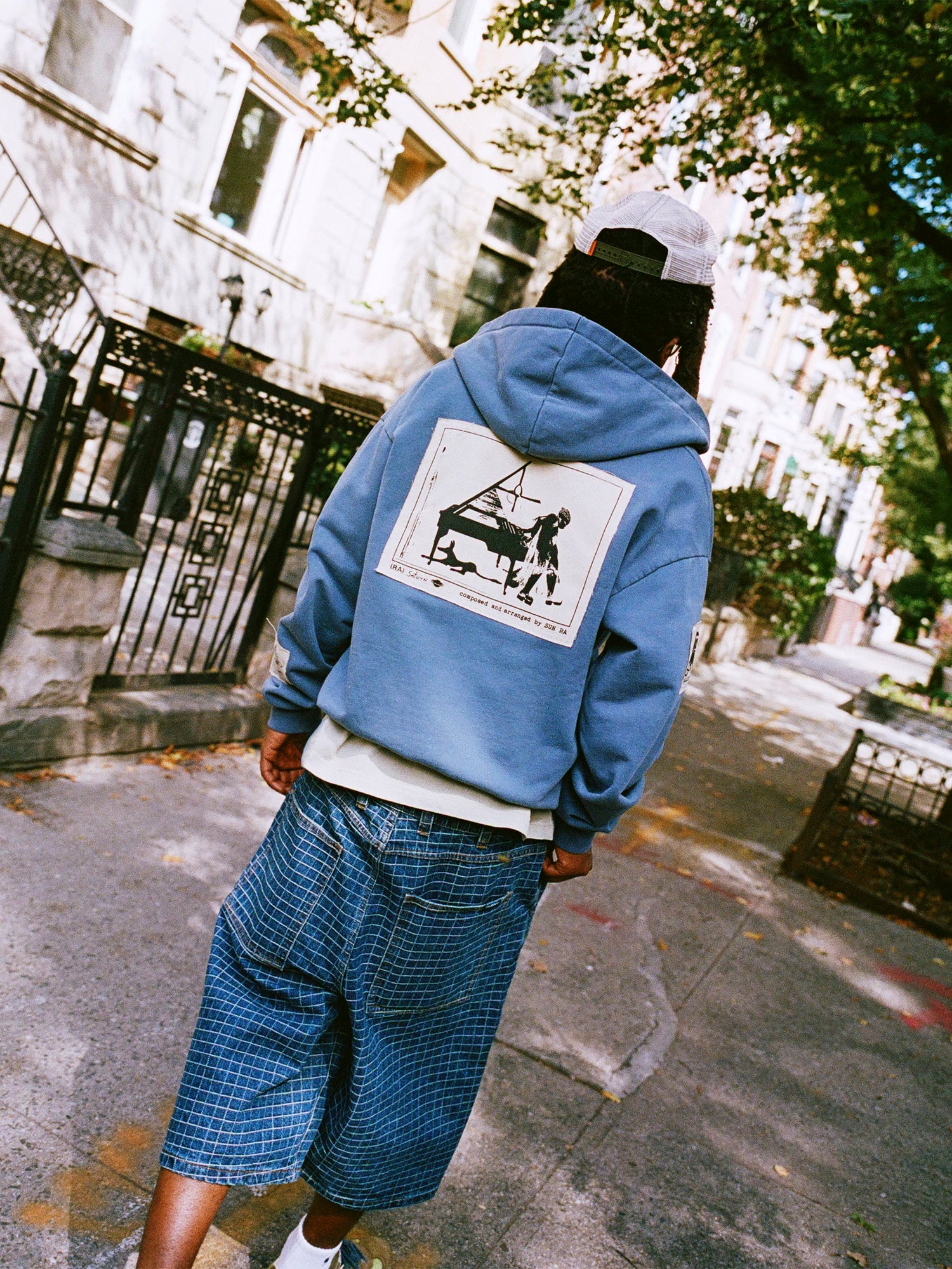 Patches Zip-Thru Hood, Washed Steel