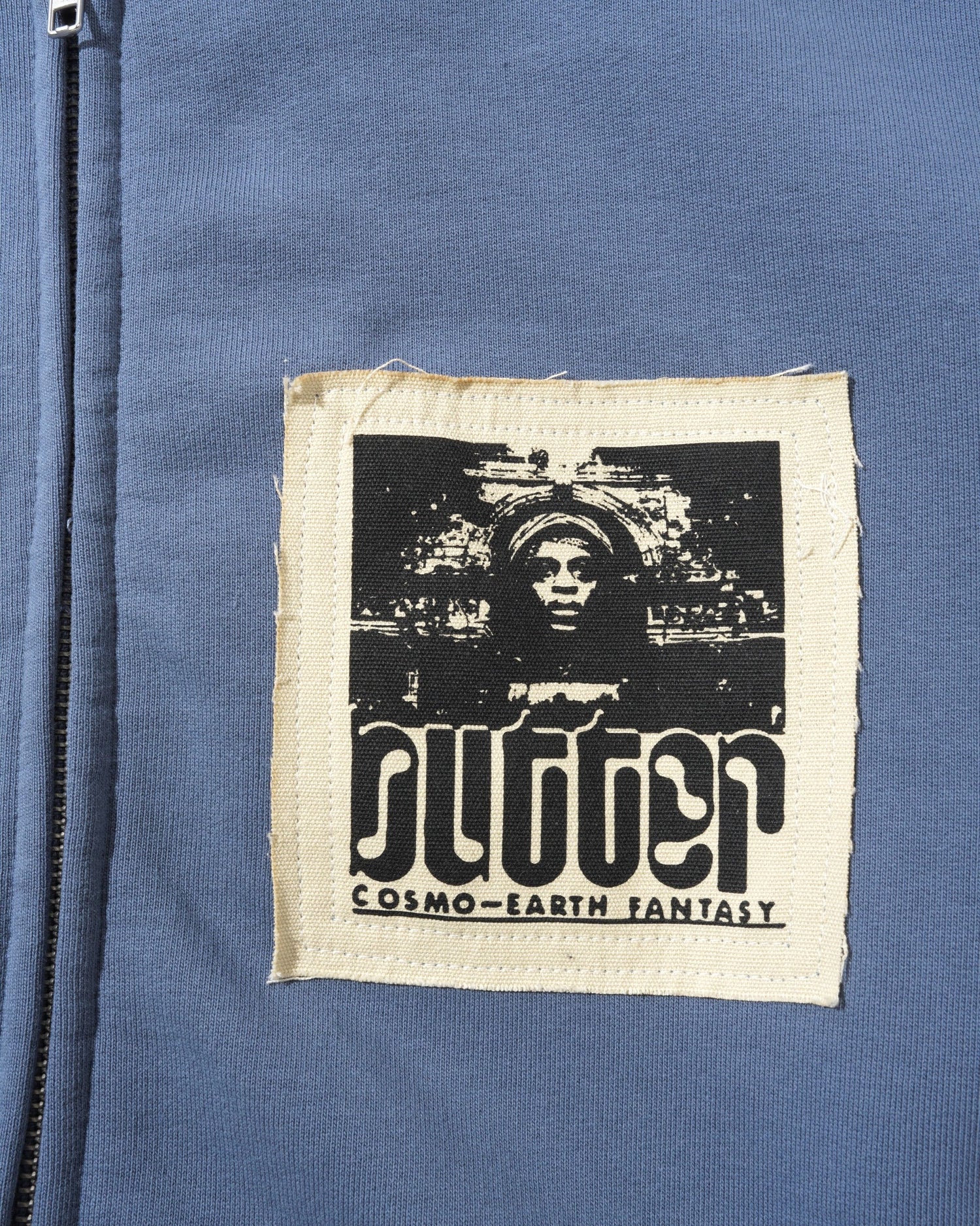 Patches Zip-Thru Hood, Washed Steel
