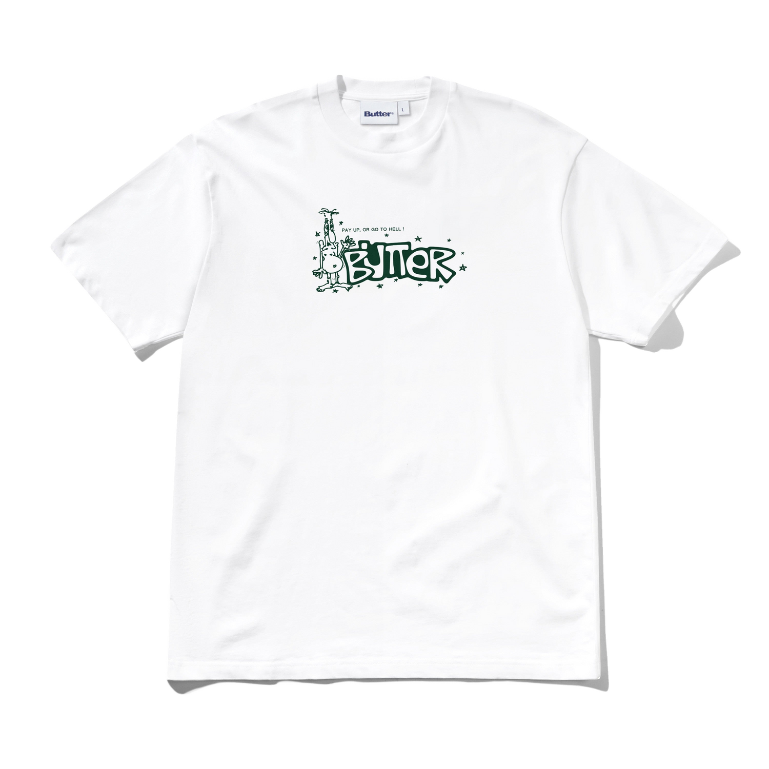Pay Up Tee, White