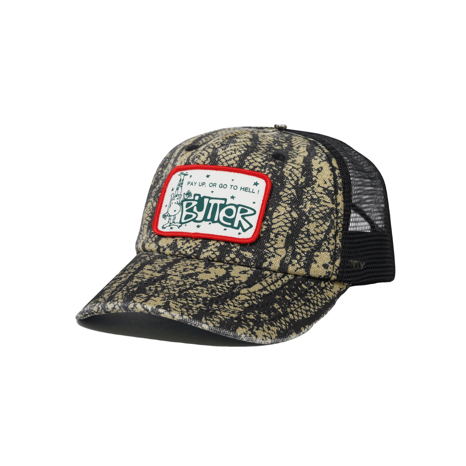 Pay Up Trucker Cap, Lowland Camo