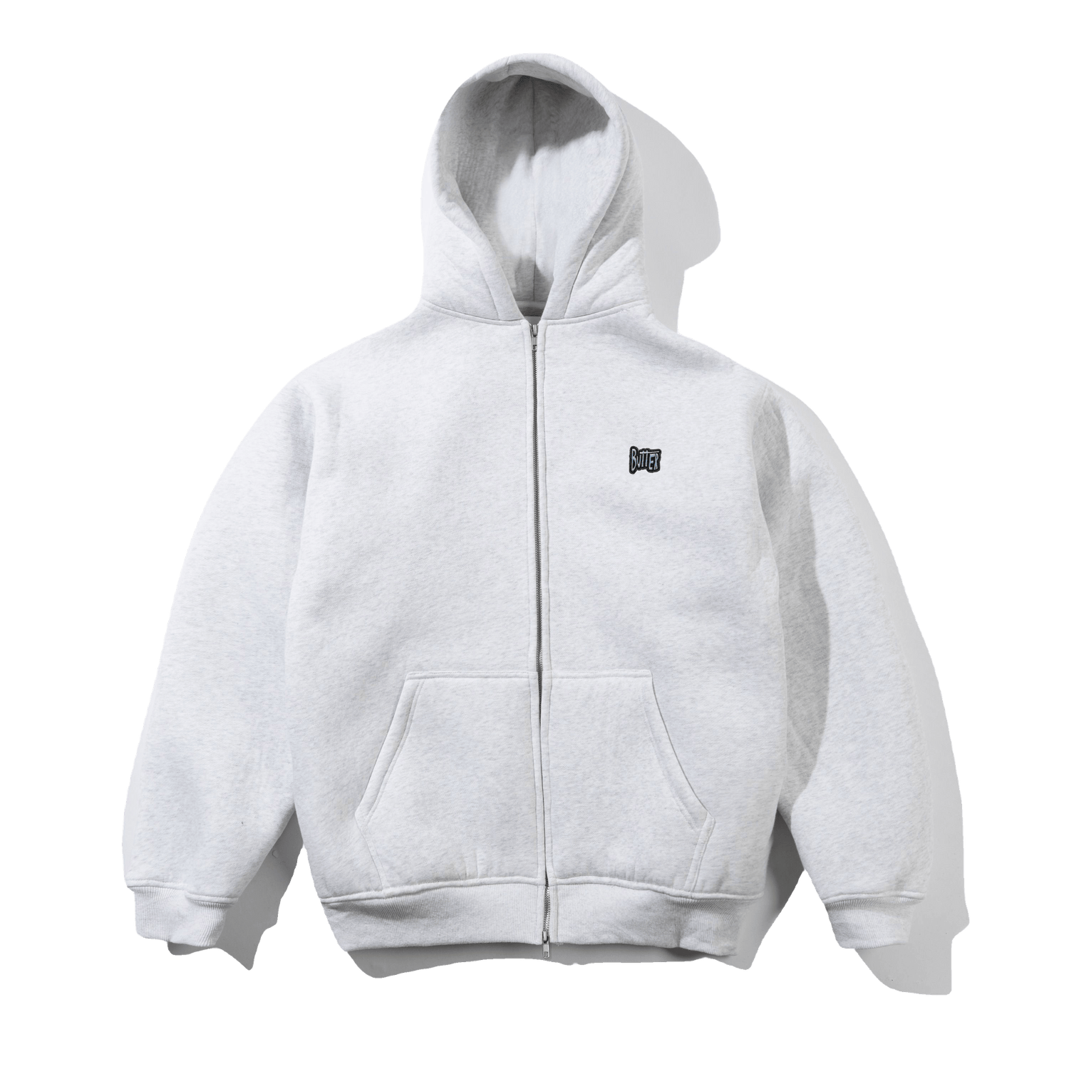 Pile Lined Zip-Thru Hood, Ash