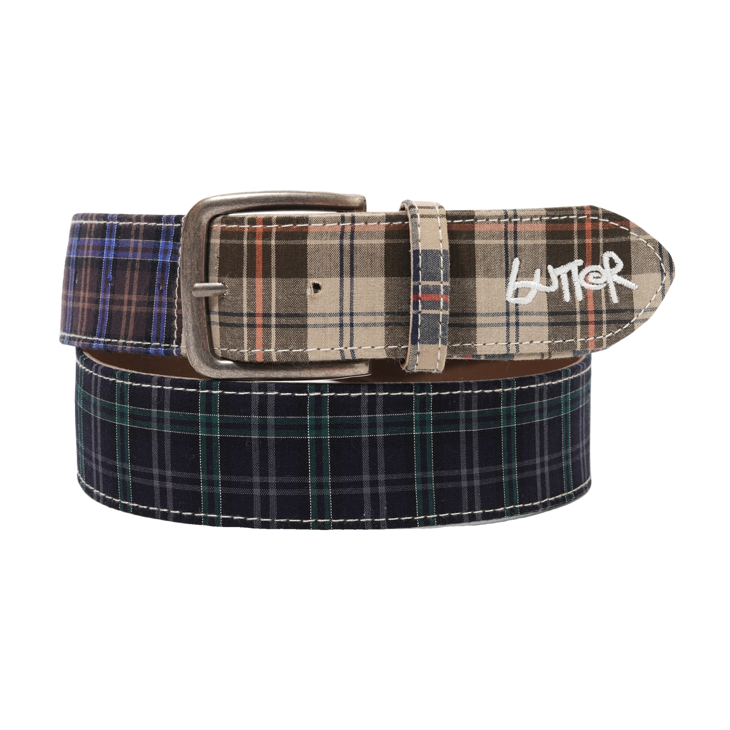 Plaid Belt, Patchwork Plaid