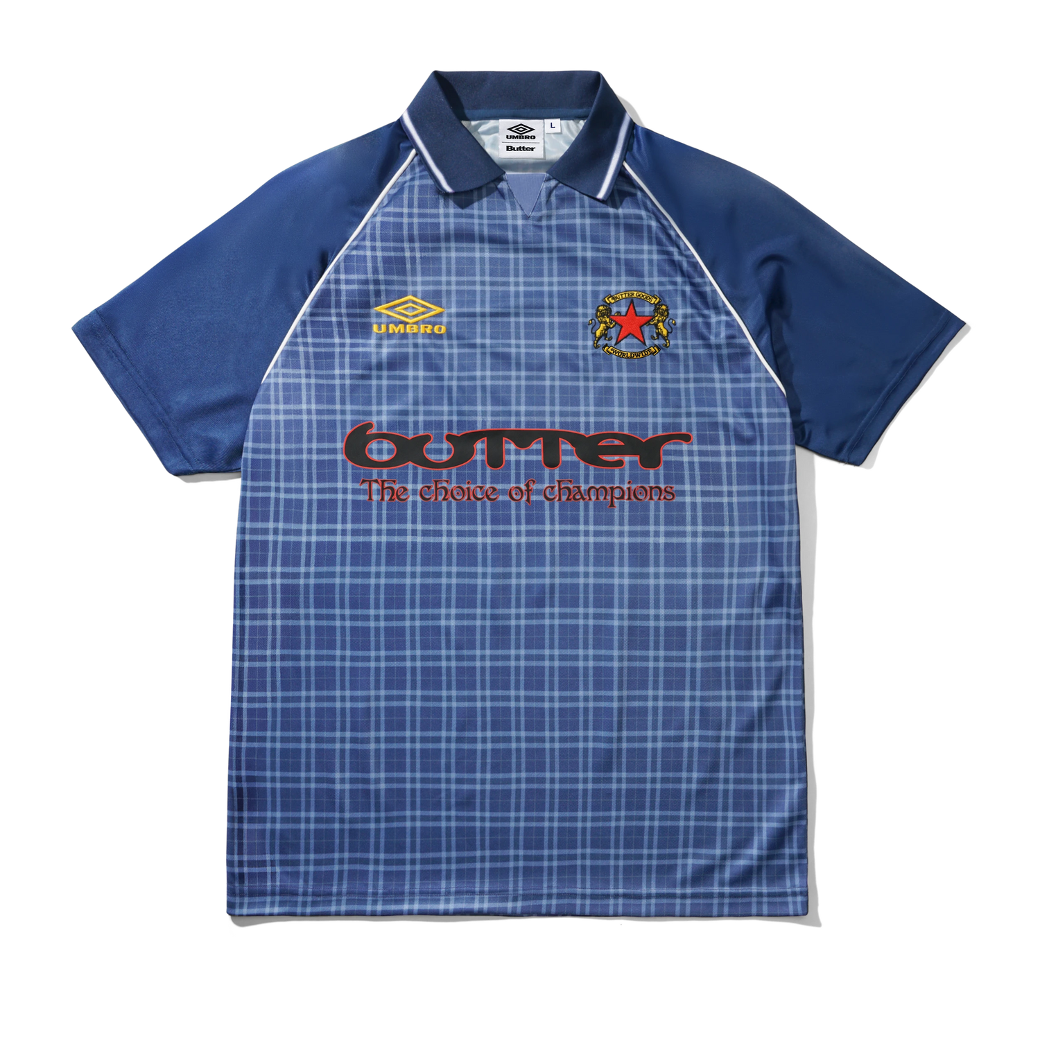 Plaid Jersey, Navy / Slate