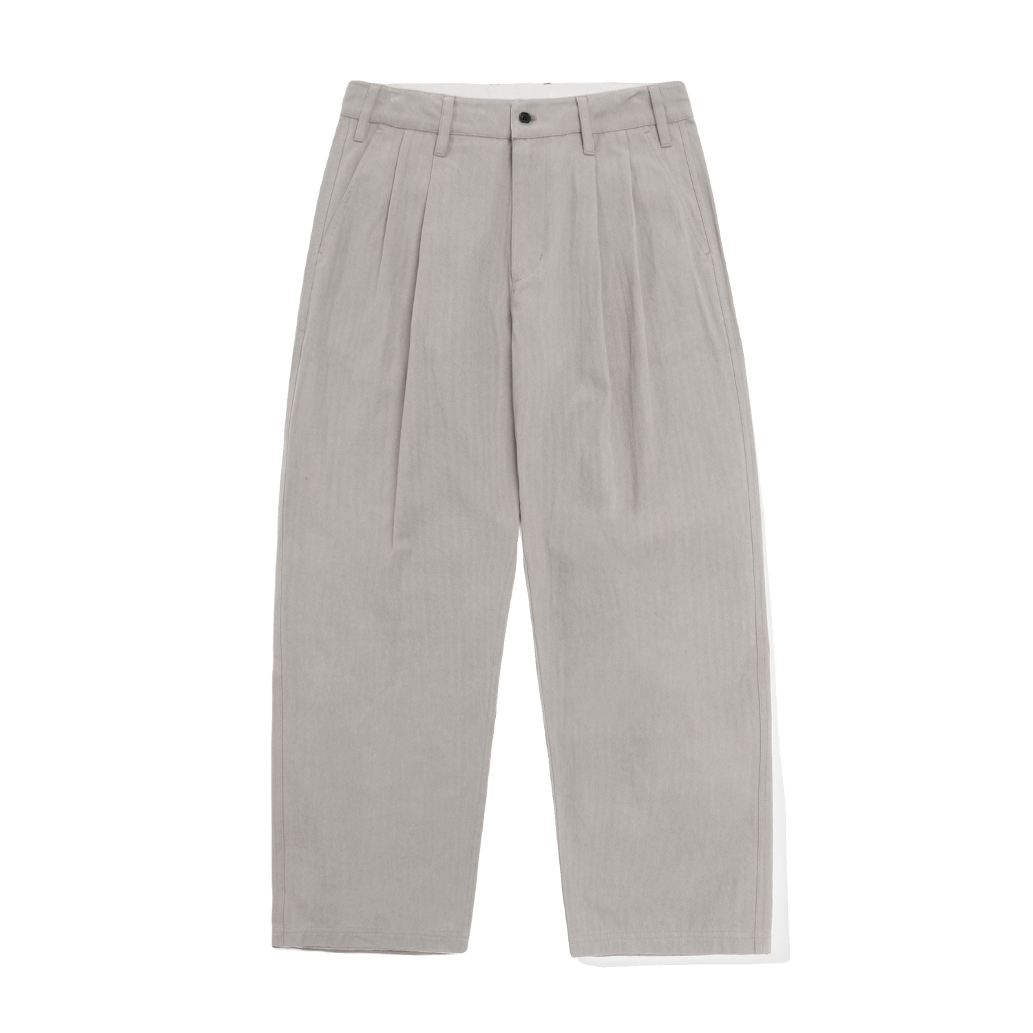 Pleated Trousers, Washed Light Grey