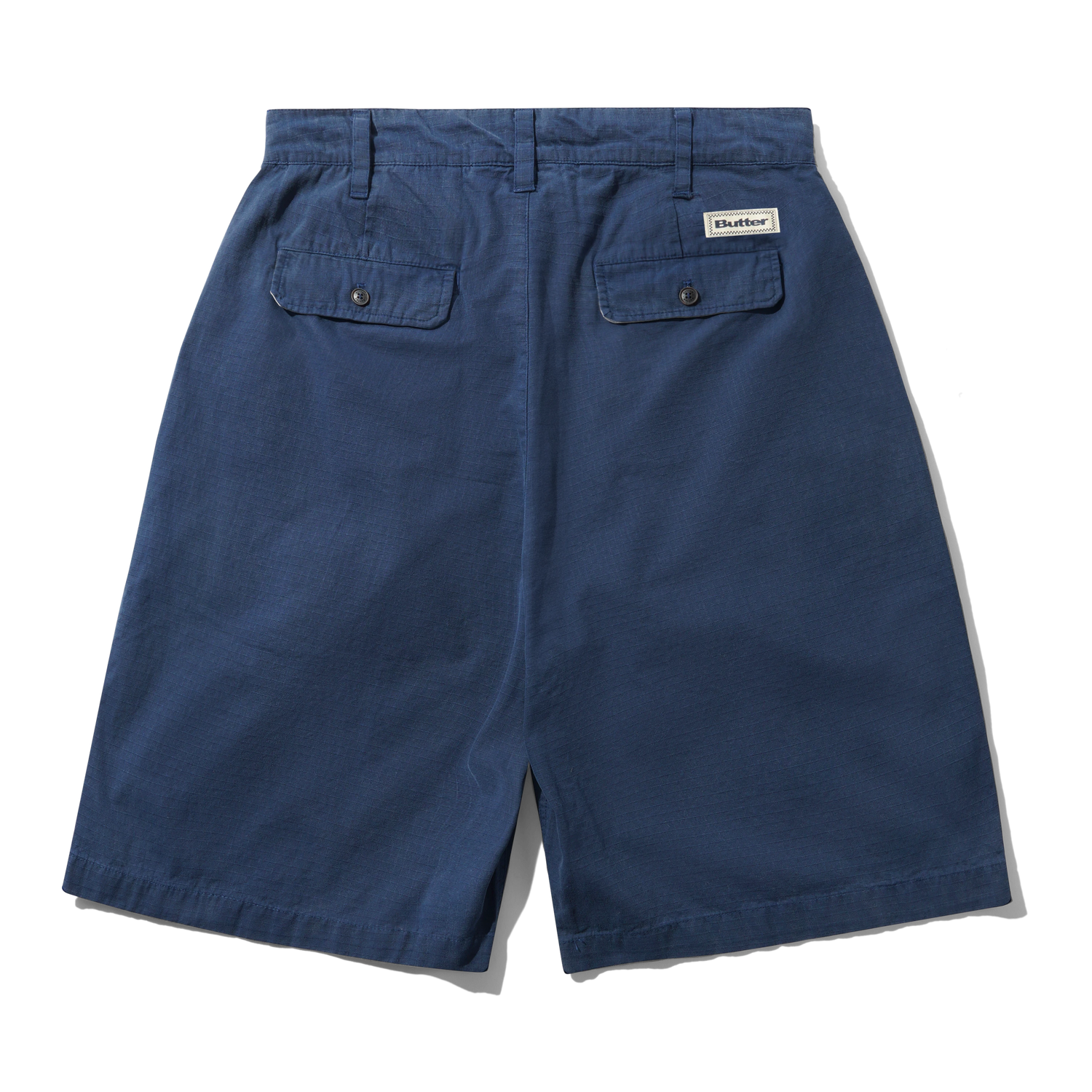 Pleated Shorts, Navy