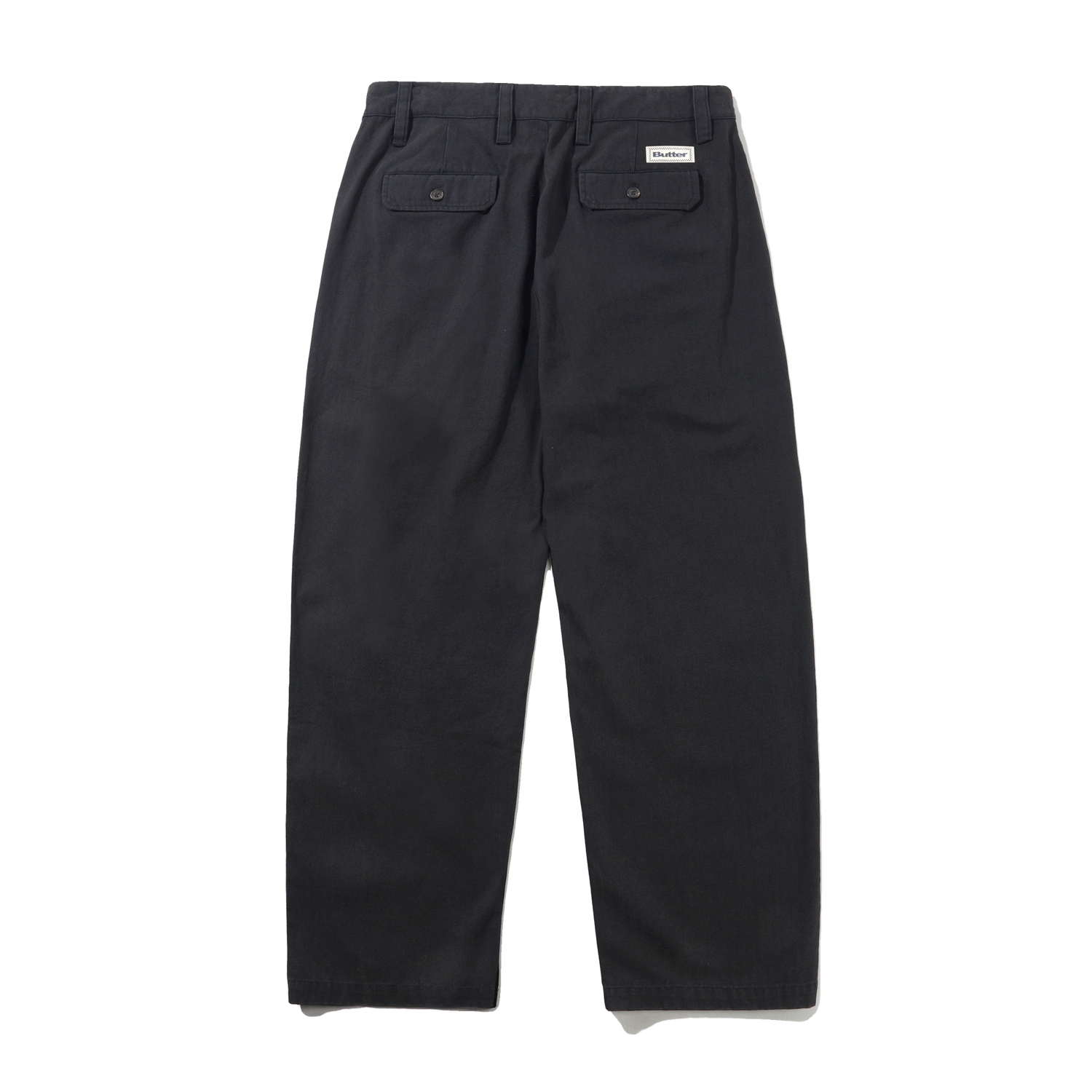 Pleated Trousers, Washed Black
