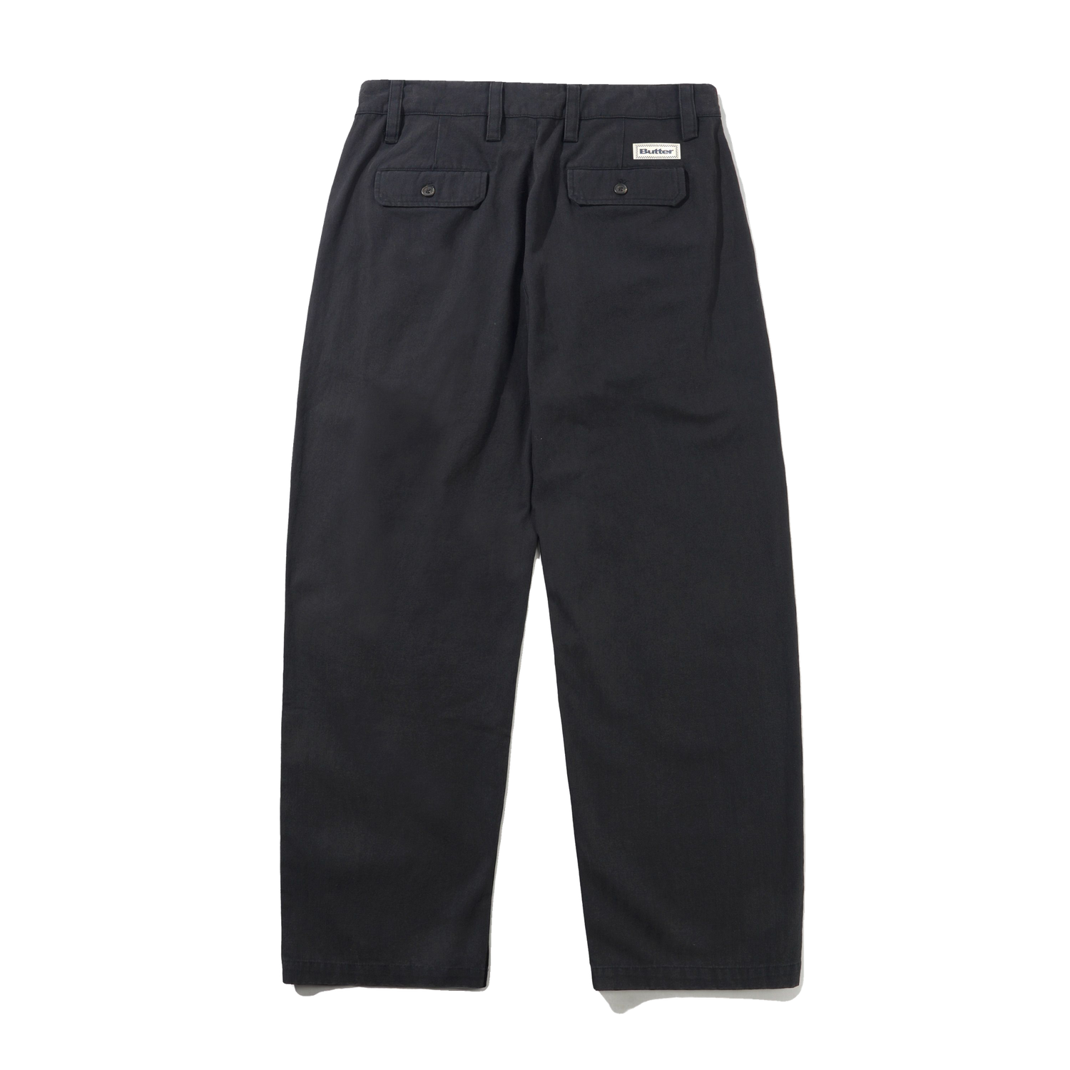 Pleated Trousers, Washed Black