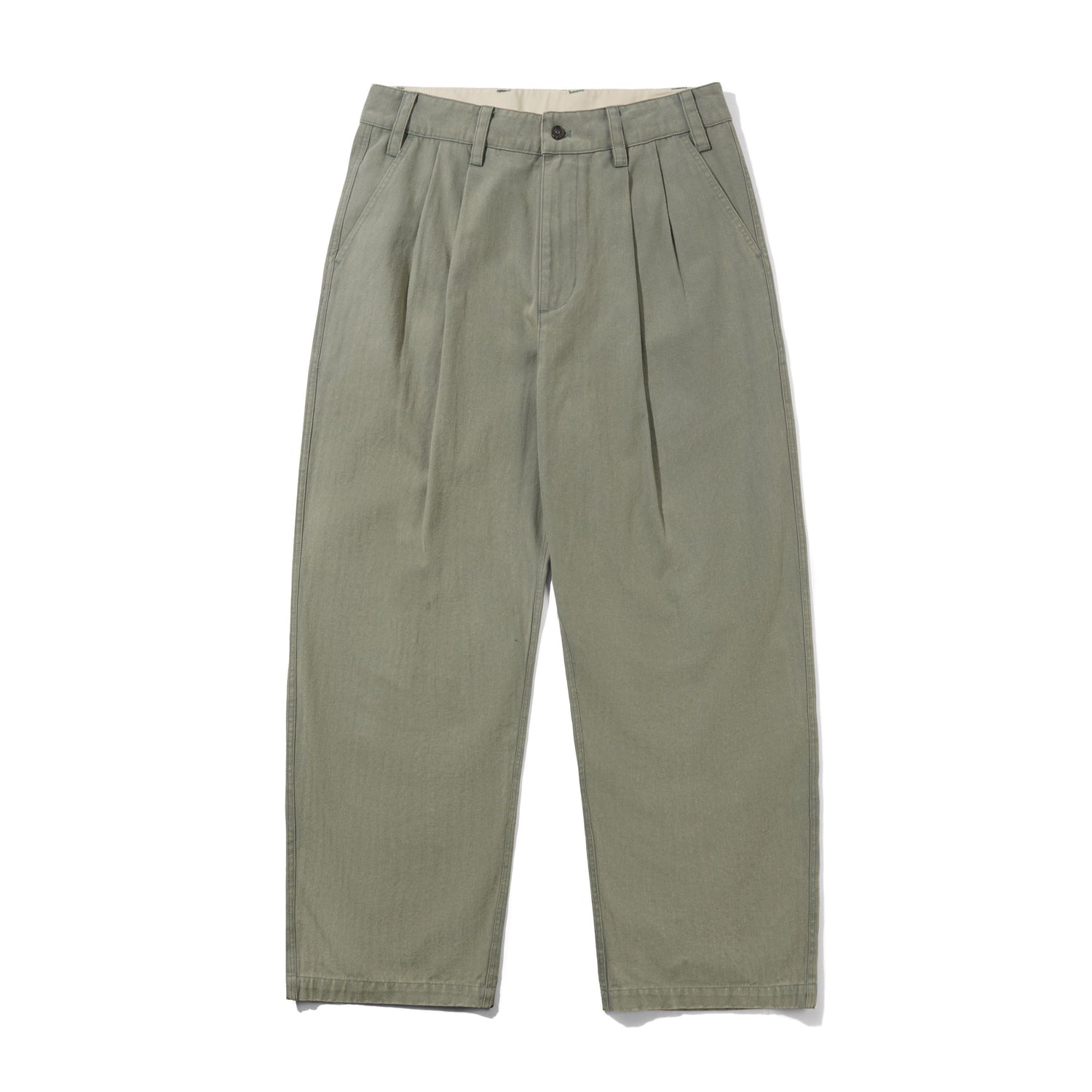 Pleated Trousers, Washed Fatigue
