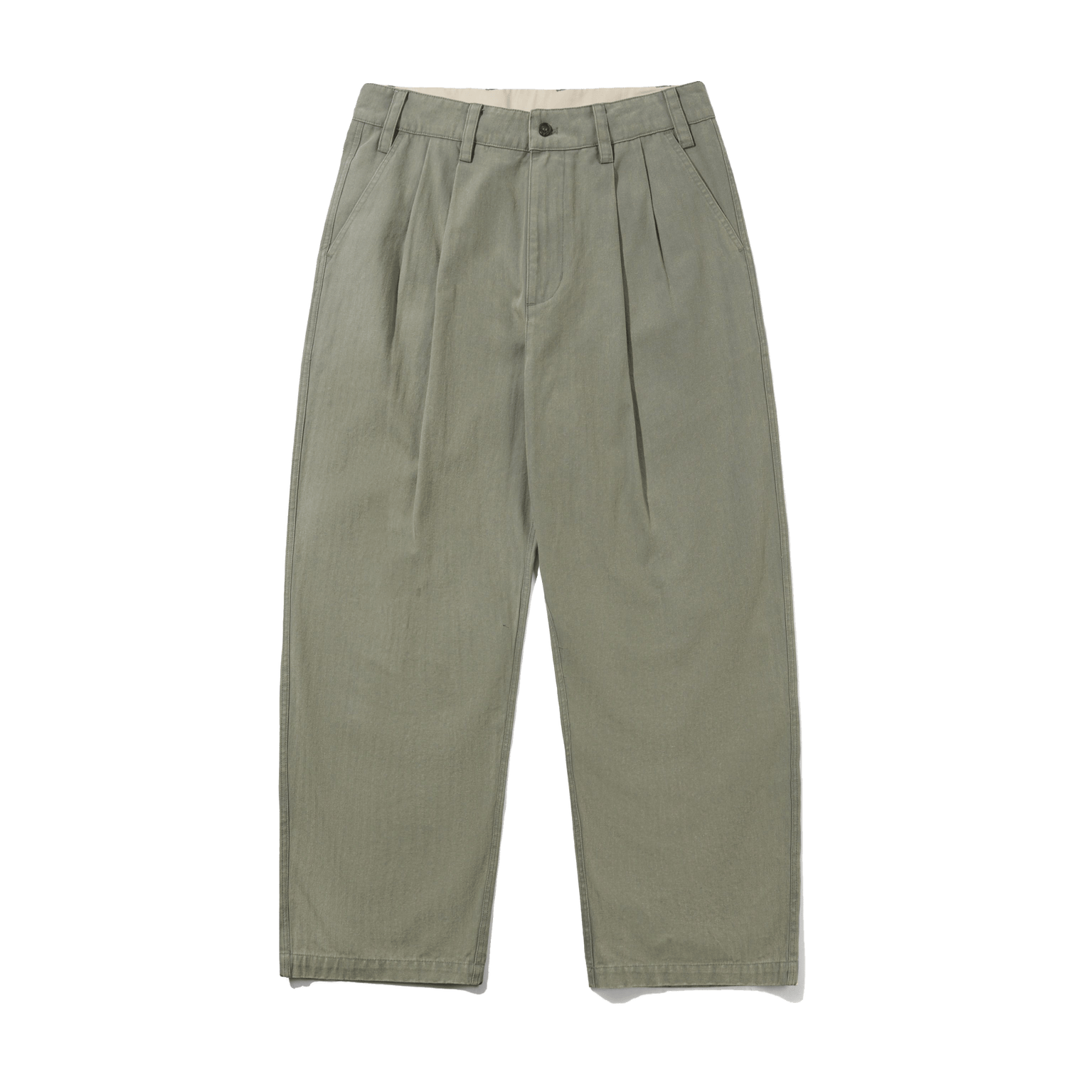 Pleated Trousers, Washed Fatigue