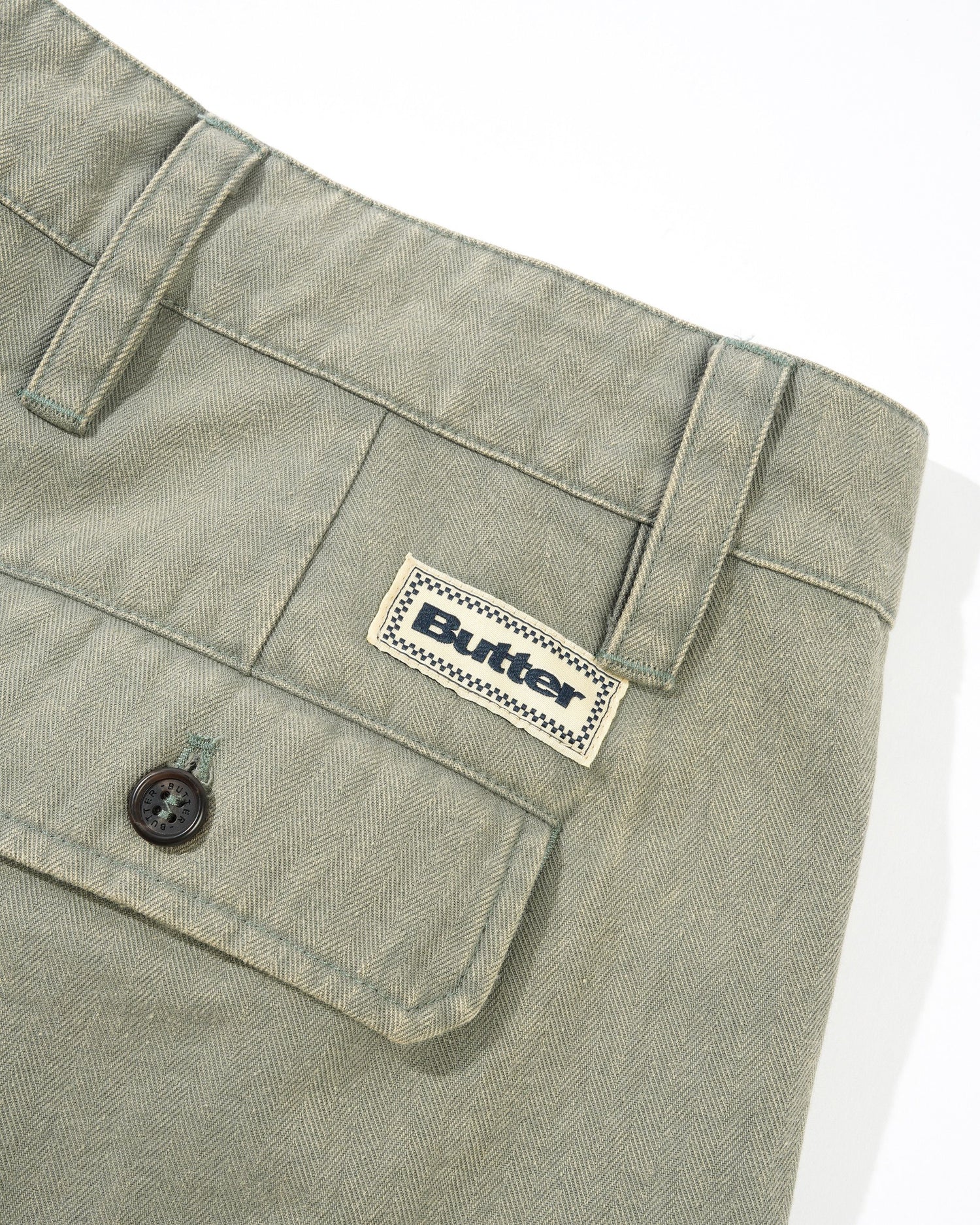 Pleated Trousers, Washed Fatigue