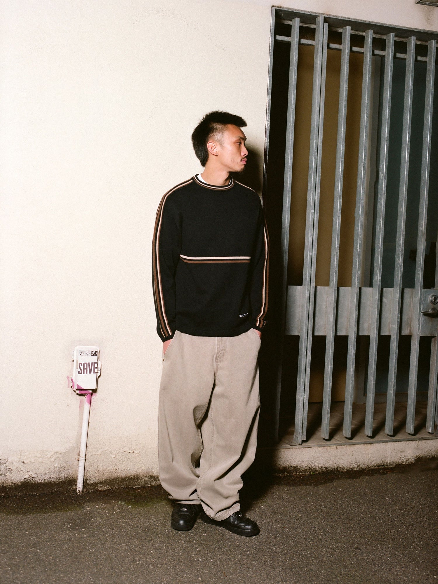 Station Knit Sweater, Grey