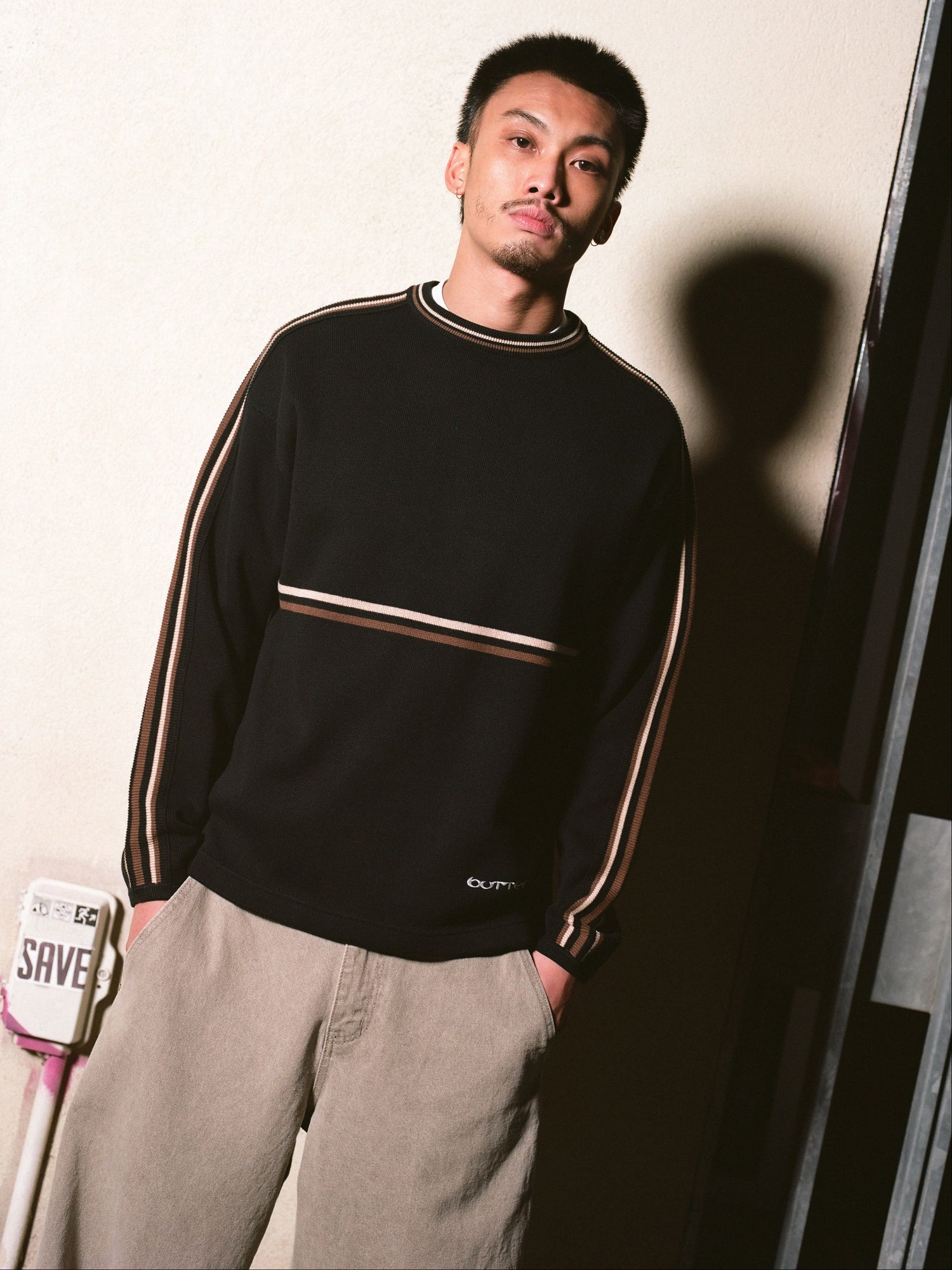 Station Knit Sweater, Grey