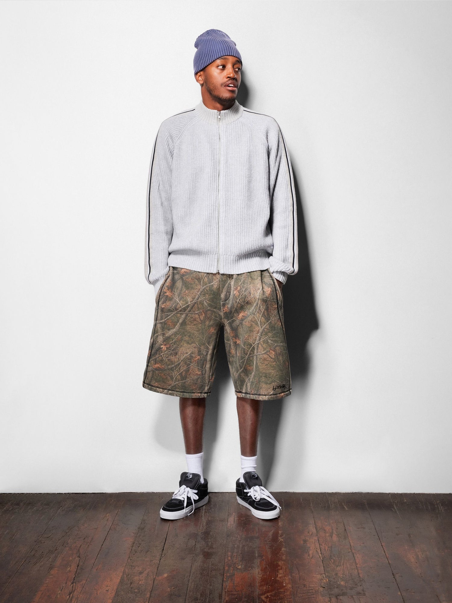 Club Zip-Thru Knit, Black