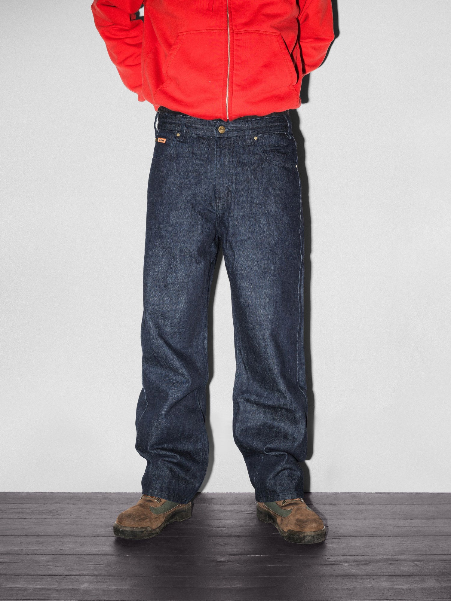 Relaxed Denim Jeans, Selvedge Blue