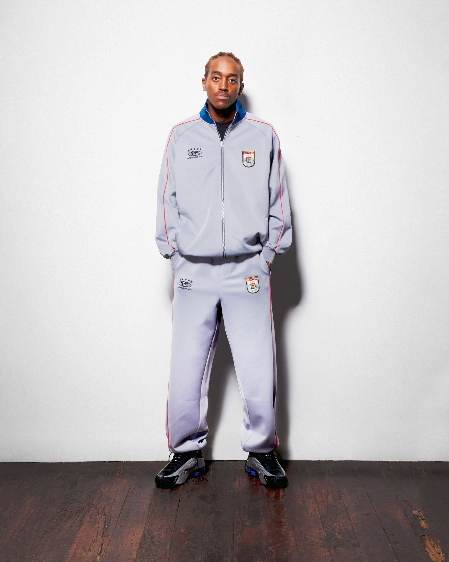 Internationale Track Jacket, Grey