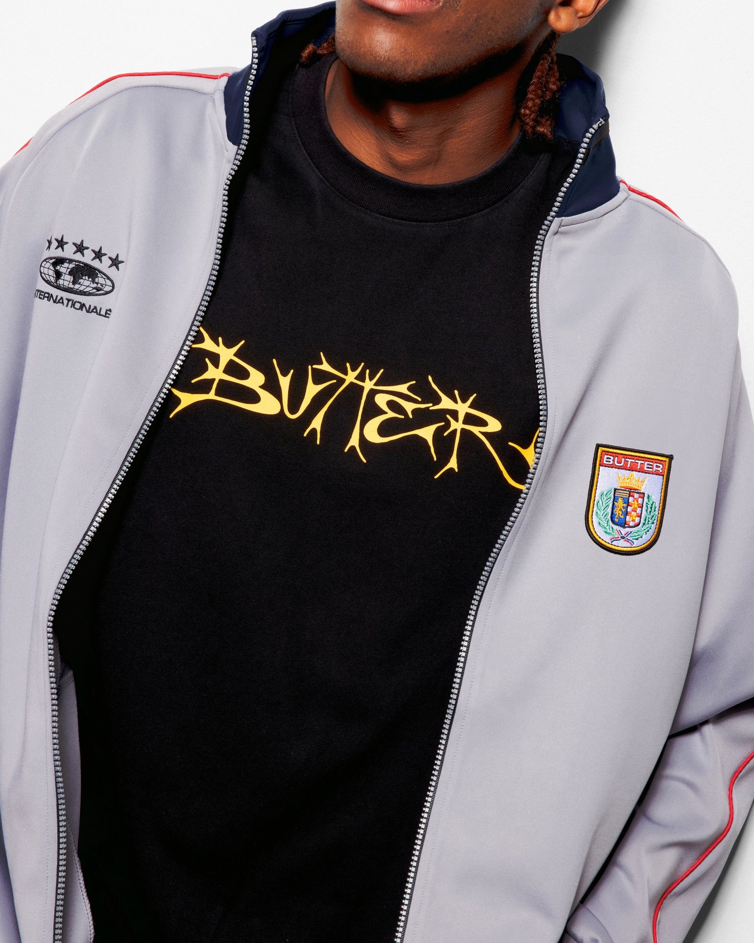 Internationale Track Jacket, Grey