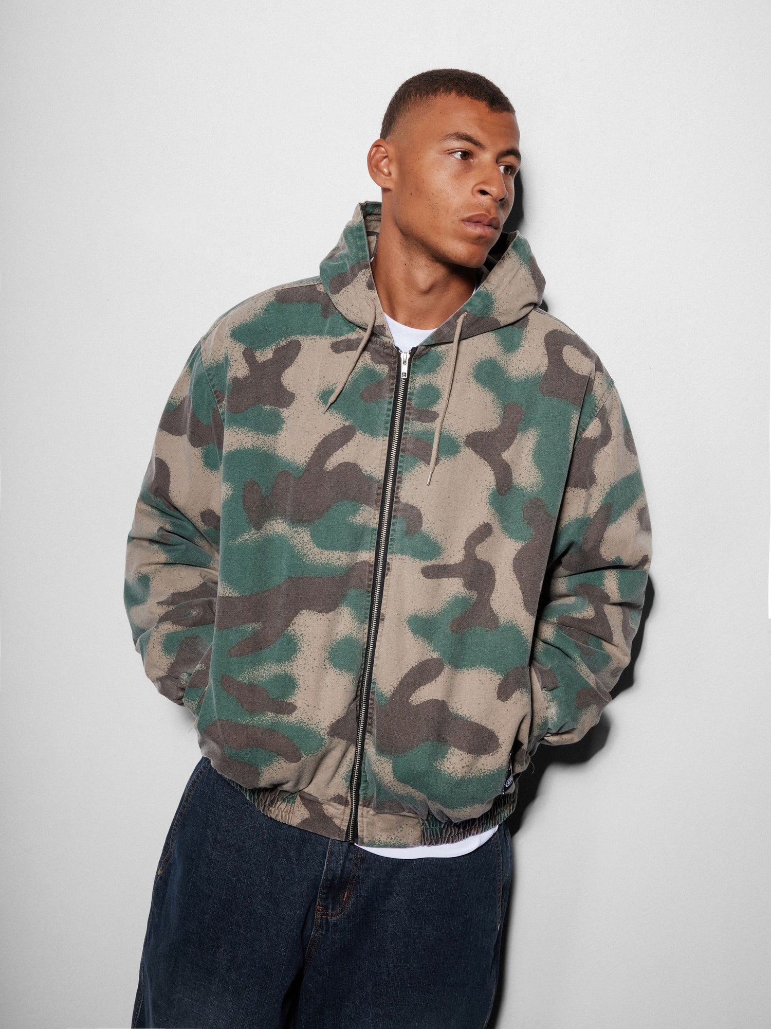Insulated Work Jacket, Spray Camo