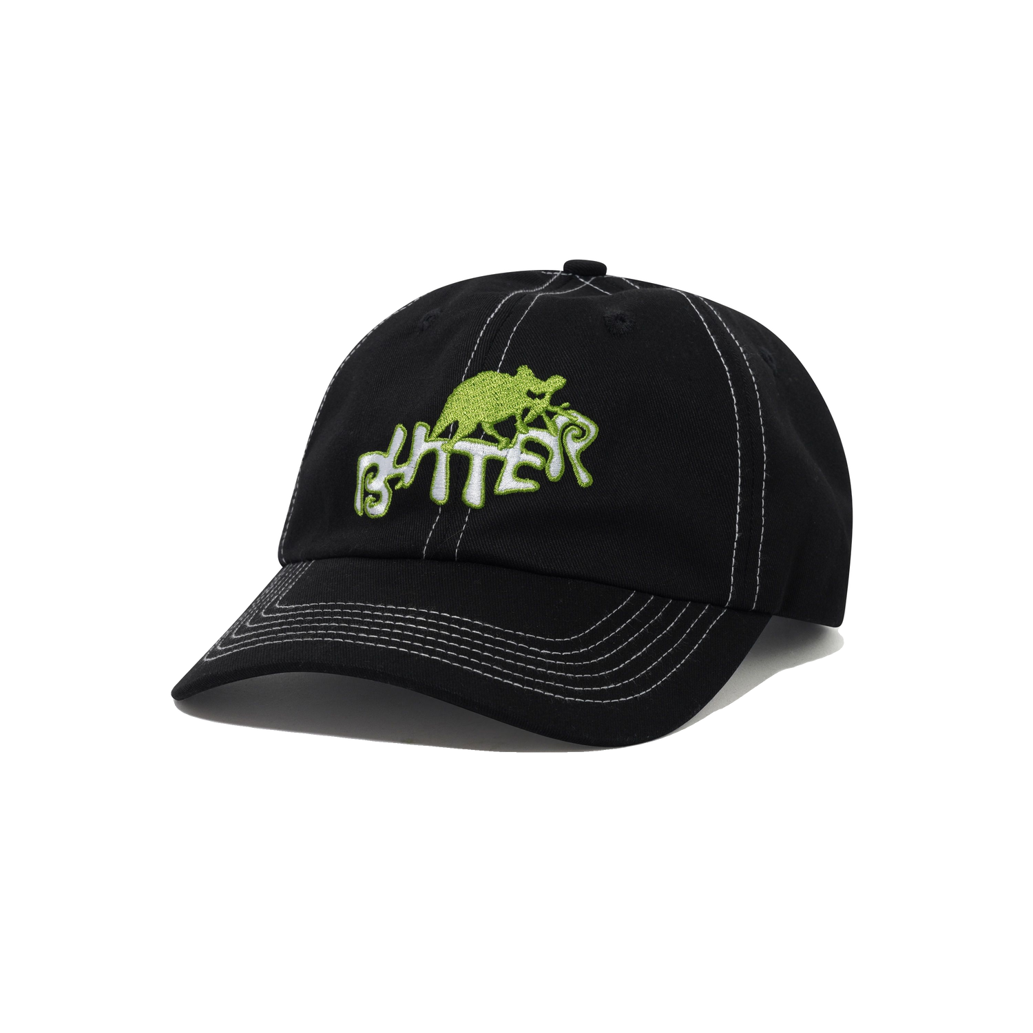 Rascal 6 Panel Cap, Black