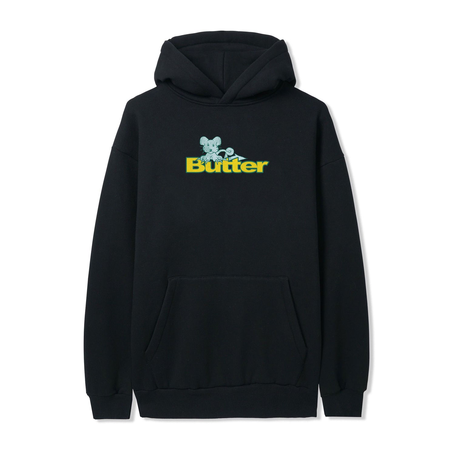 Rat Logo Pullover Hood, Black