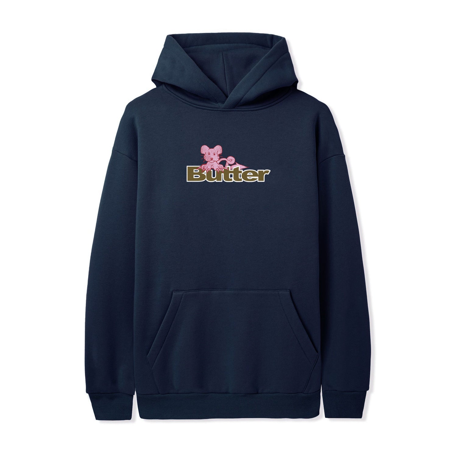 Rat Logo Pullover Hood, Navy