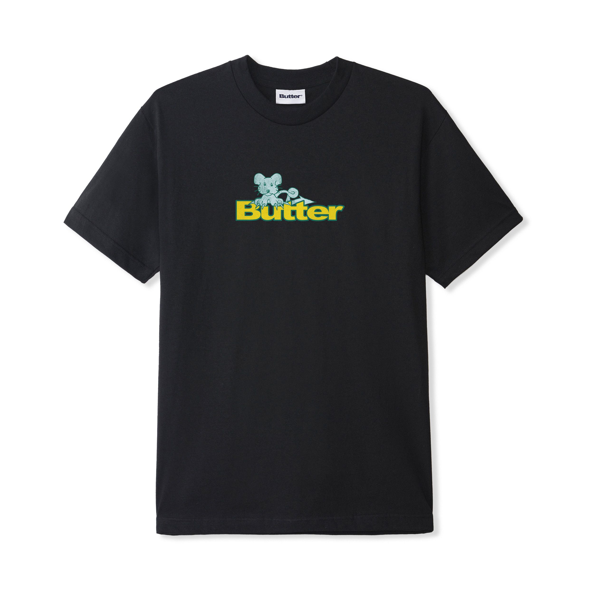 【バターグッズ】Butter Goods Finest Logo Tee Rat Logo Tee, Black – Butter Goods