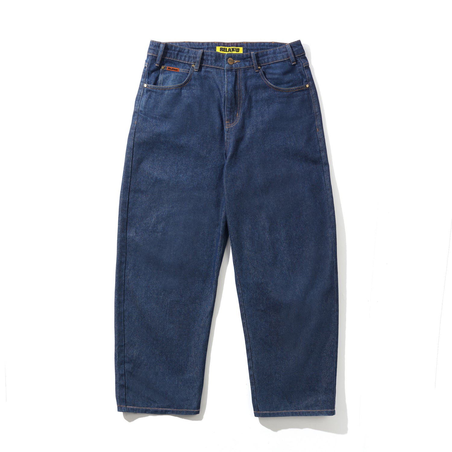 Relaxed Denim Jeans, Dark Indigo