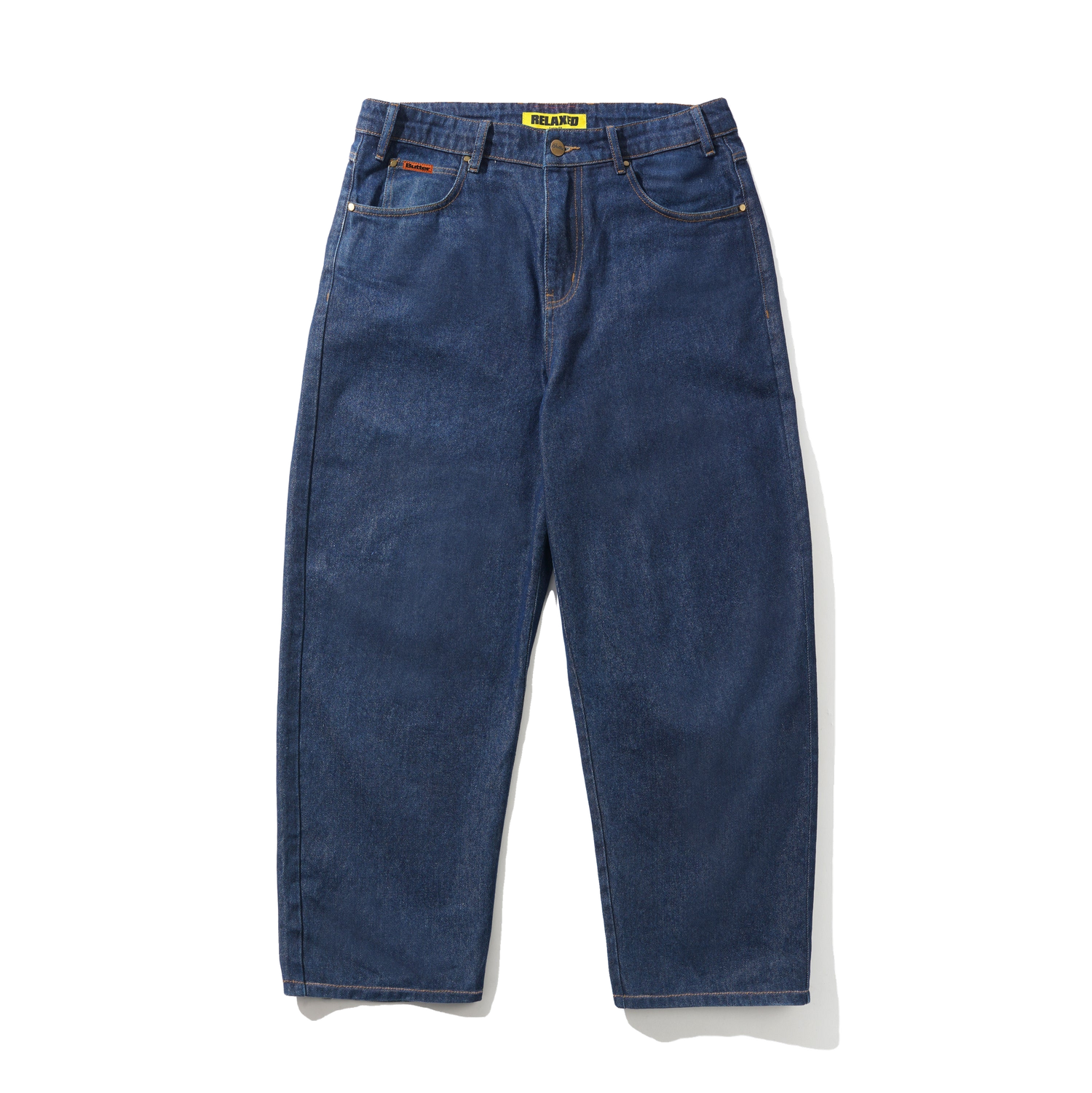 Relaxed Denim Jeans, Dark Indigo