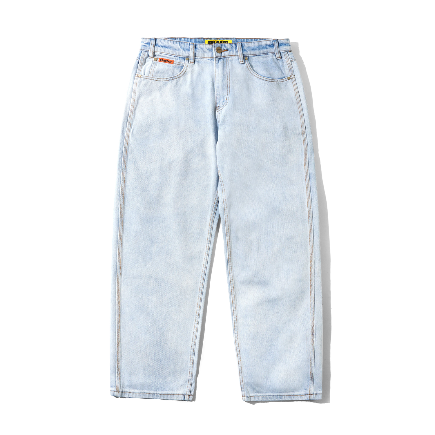 Relaxed Denim Jeans, Light Blue