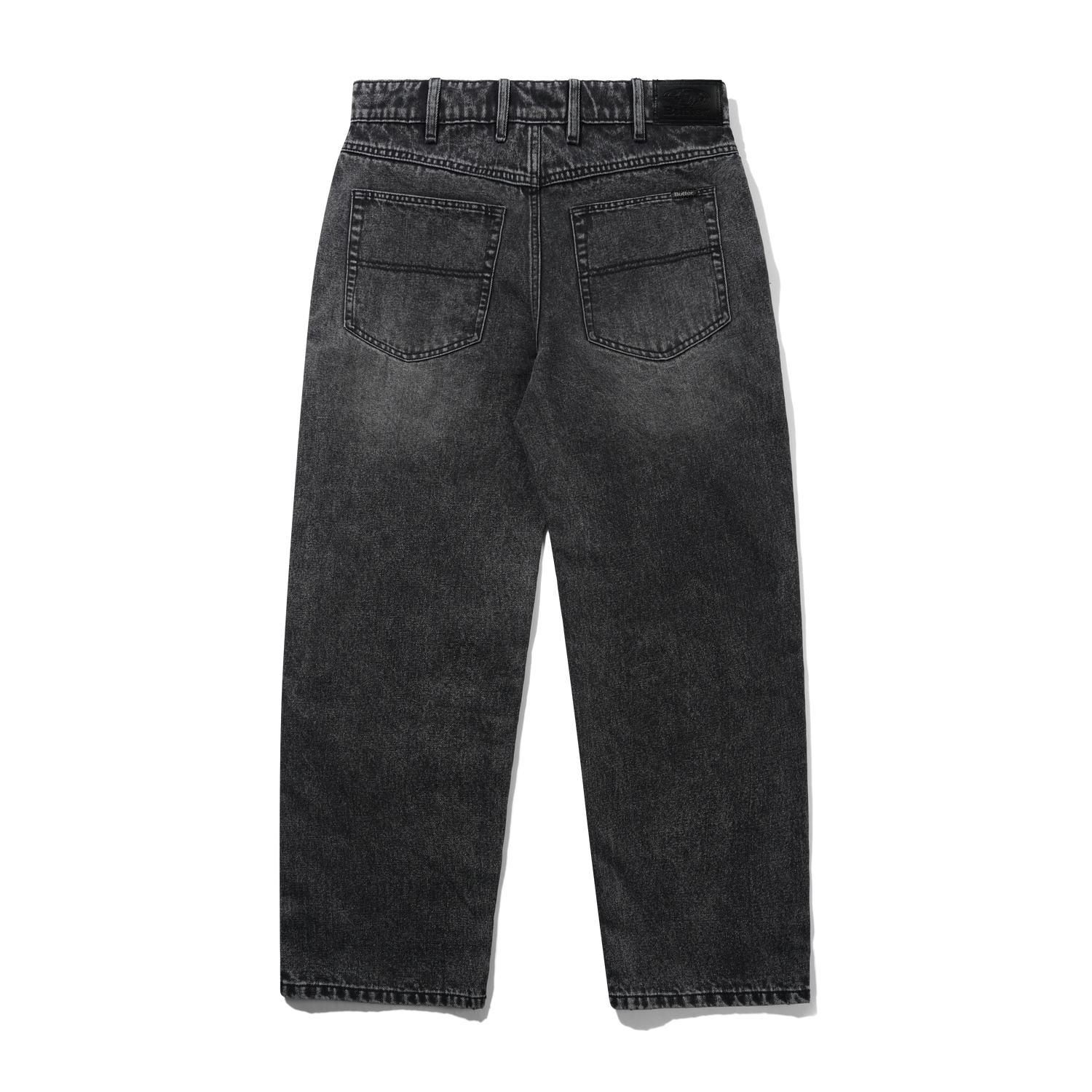 Relaxed Denim Jeans, Streaky Black