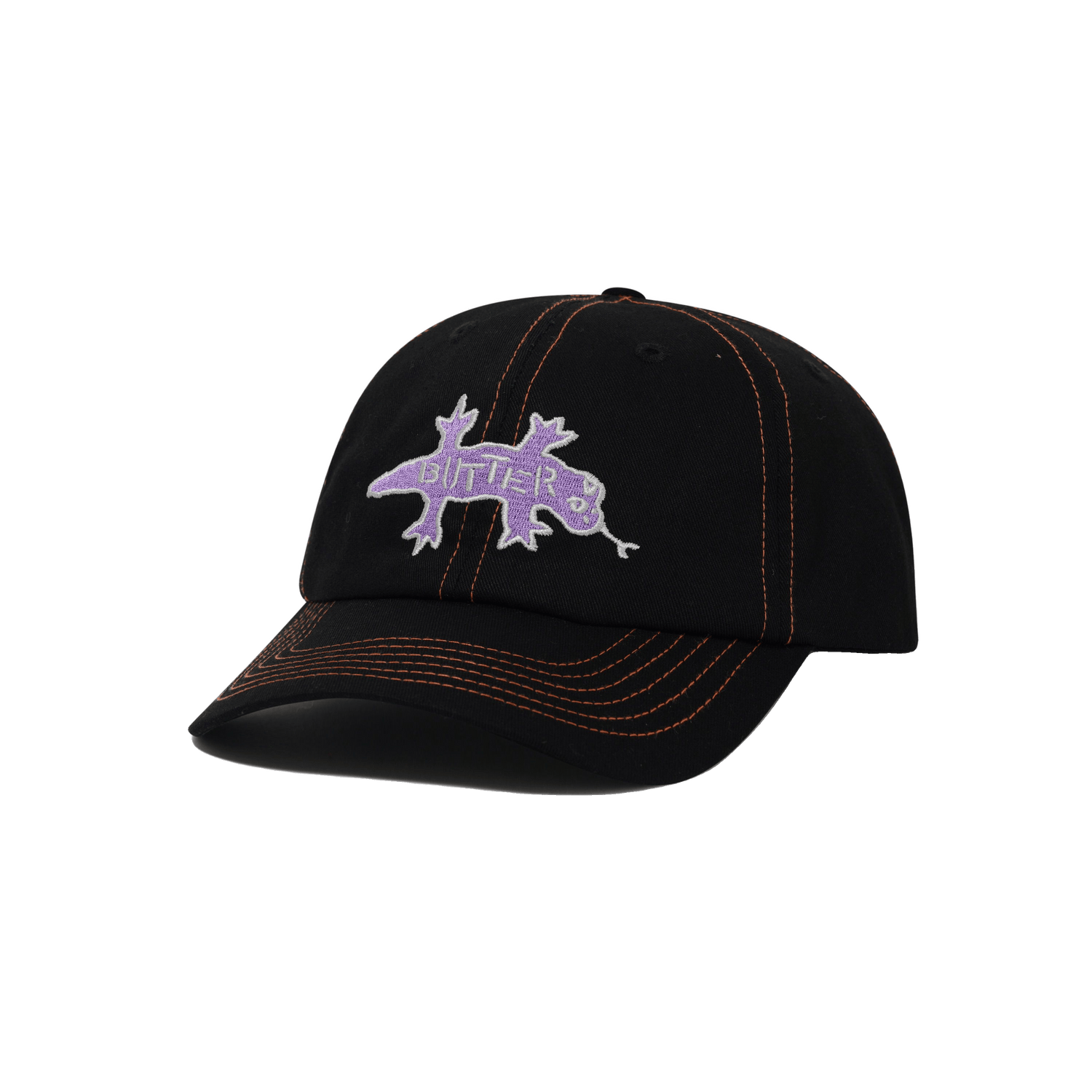 Reptile 6 Panel Cap, Black